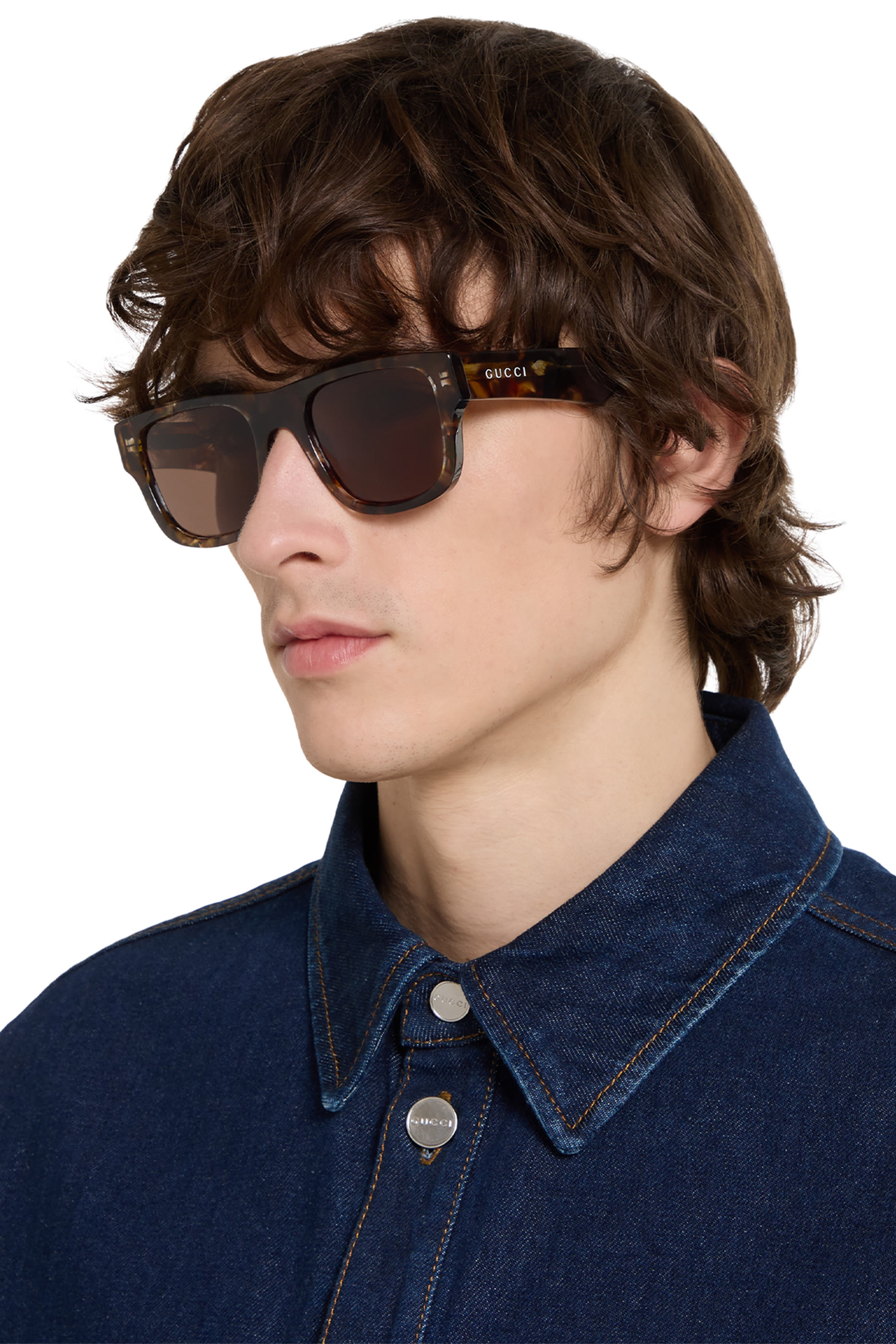 GG2009S Rectangular Frame Sunglasses
