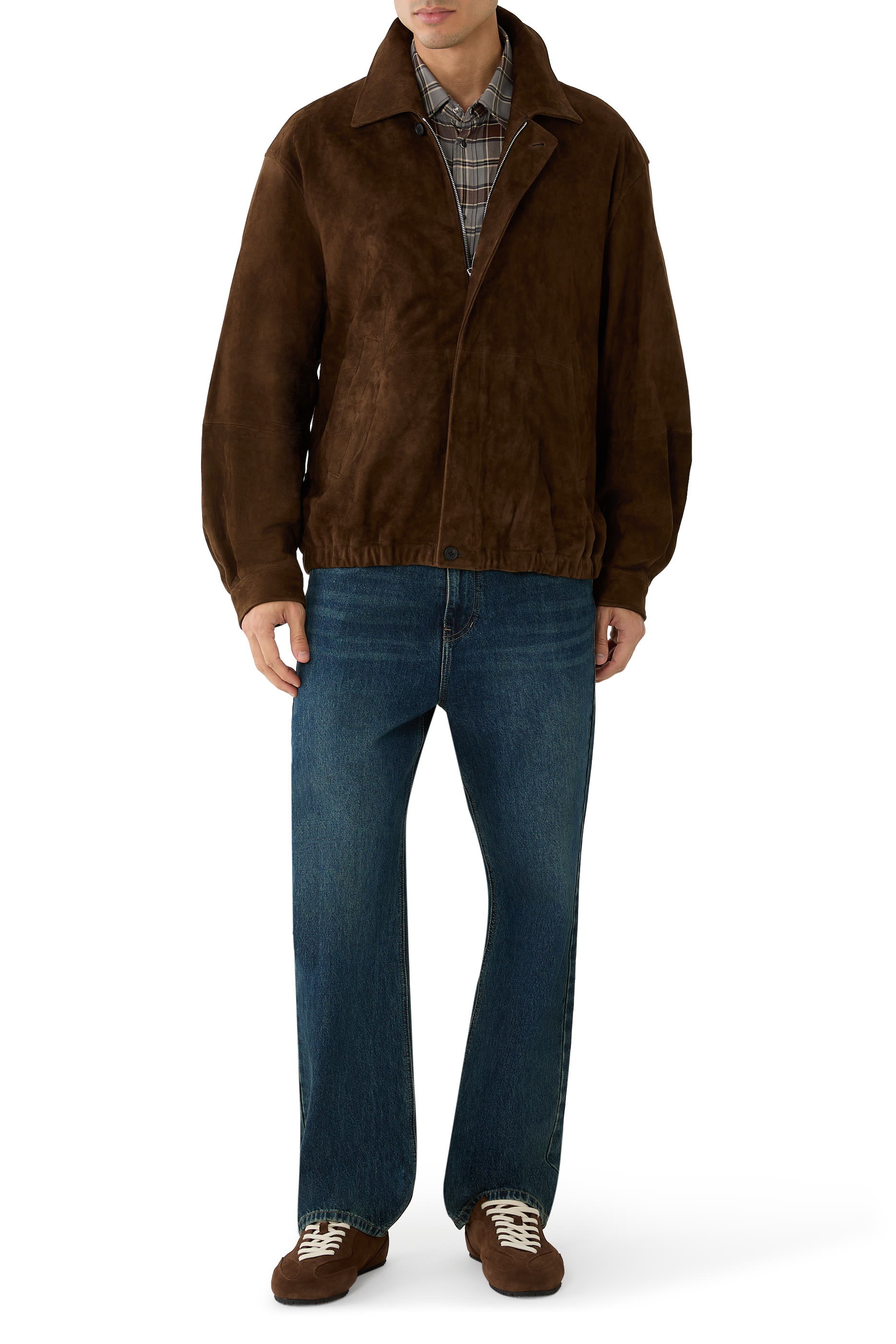 Goat Suede Zip Jacket