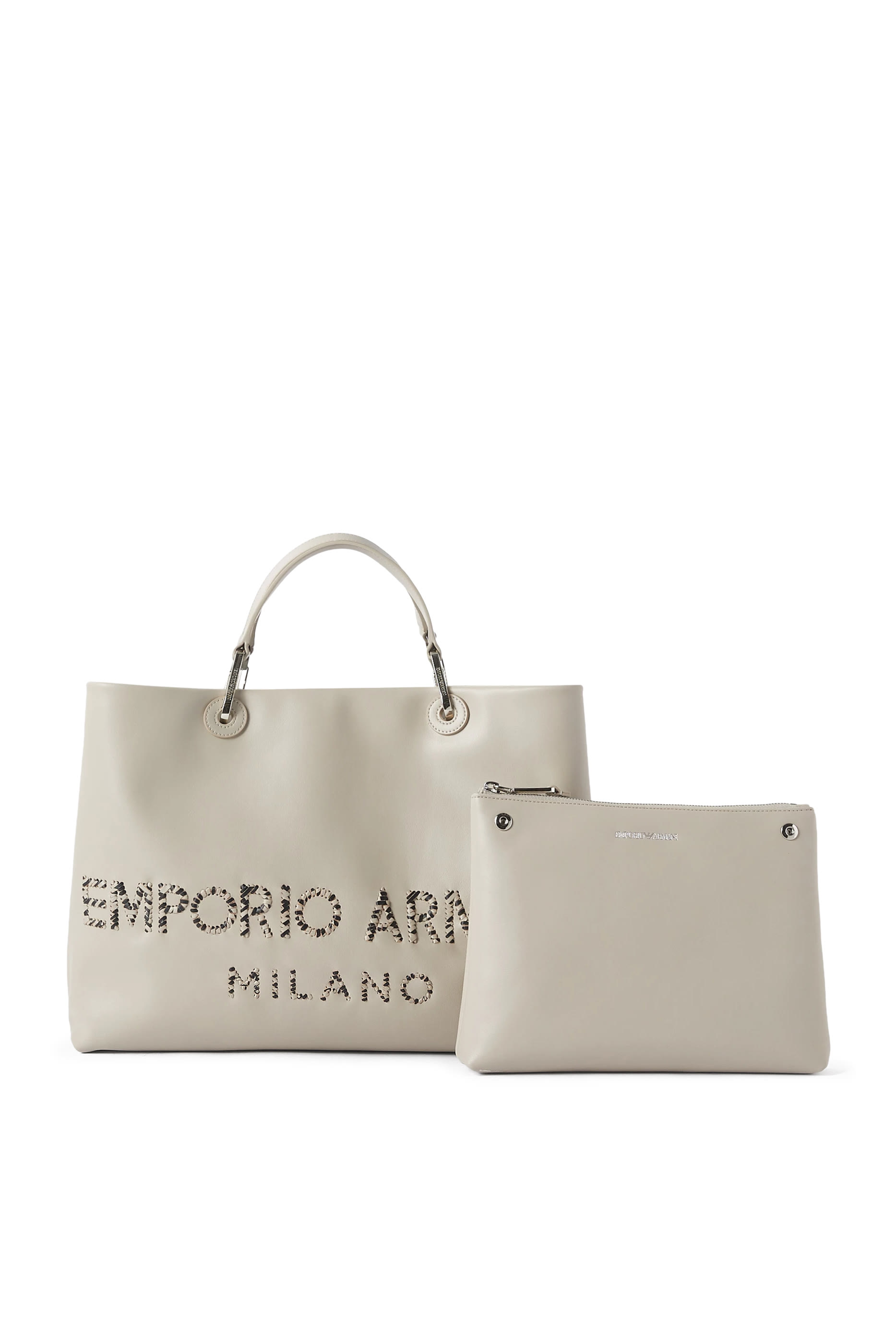 Logo Leather Tote Bag