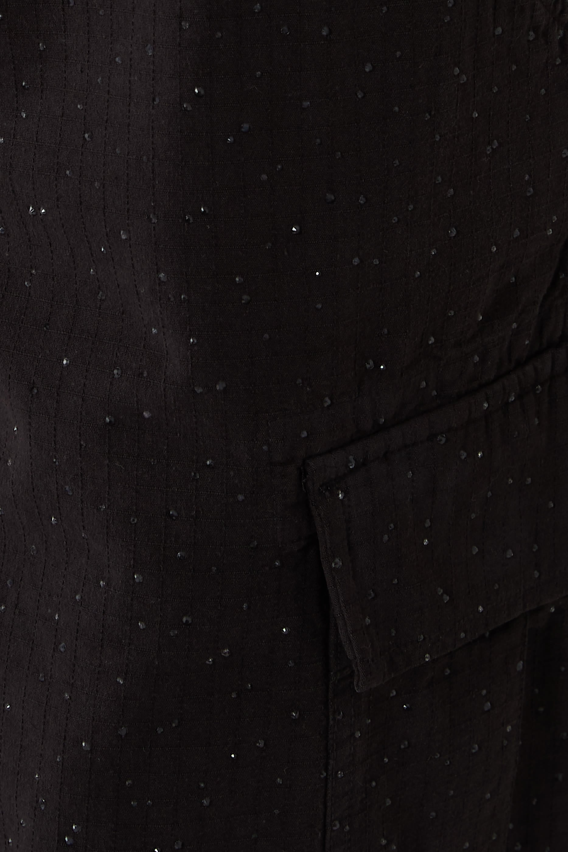 Crystal Embellished Cargo Pants