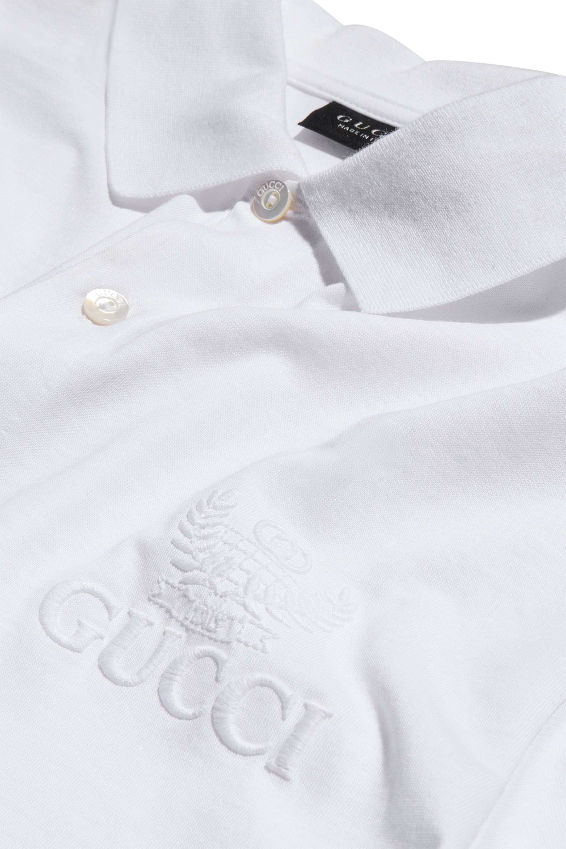 Cotton Jersey Polo Shirt with Embroidery