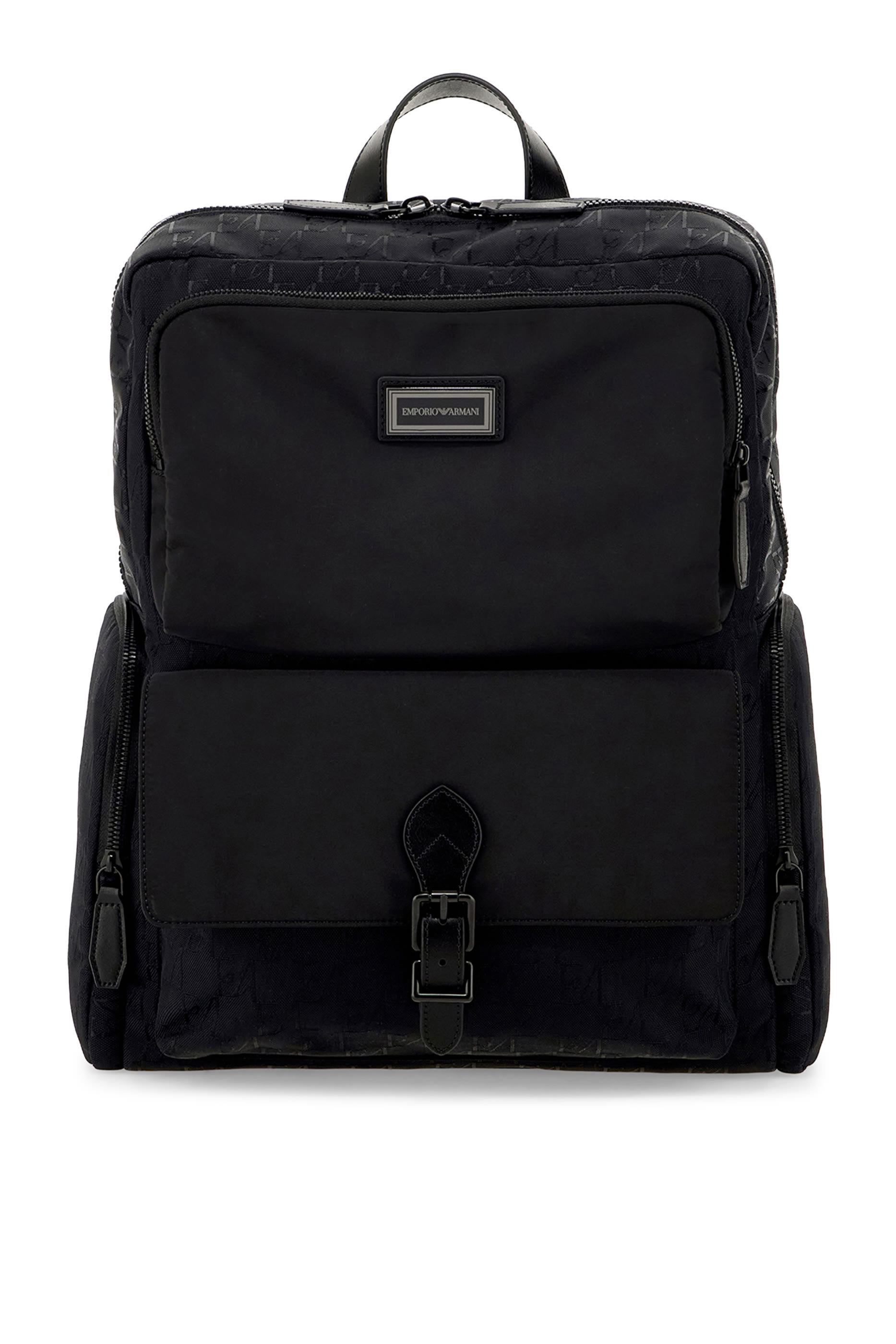 Embossed Flap Pocket Backpack