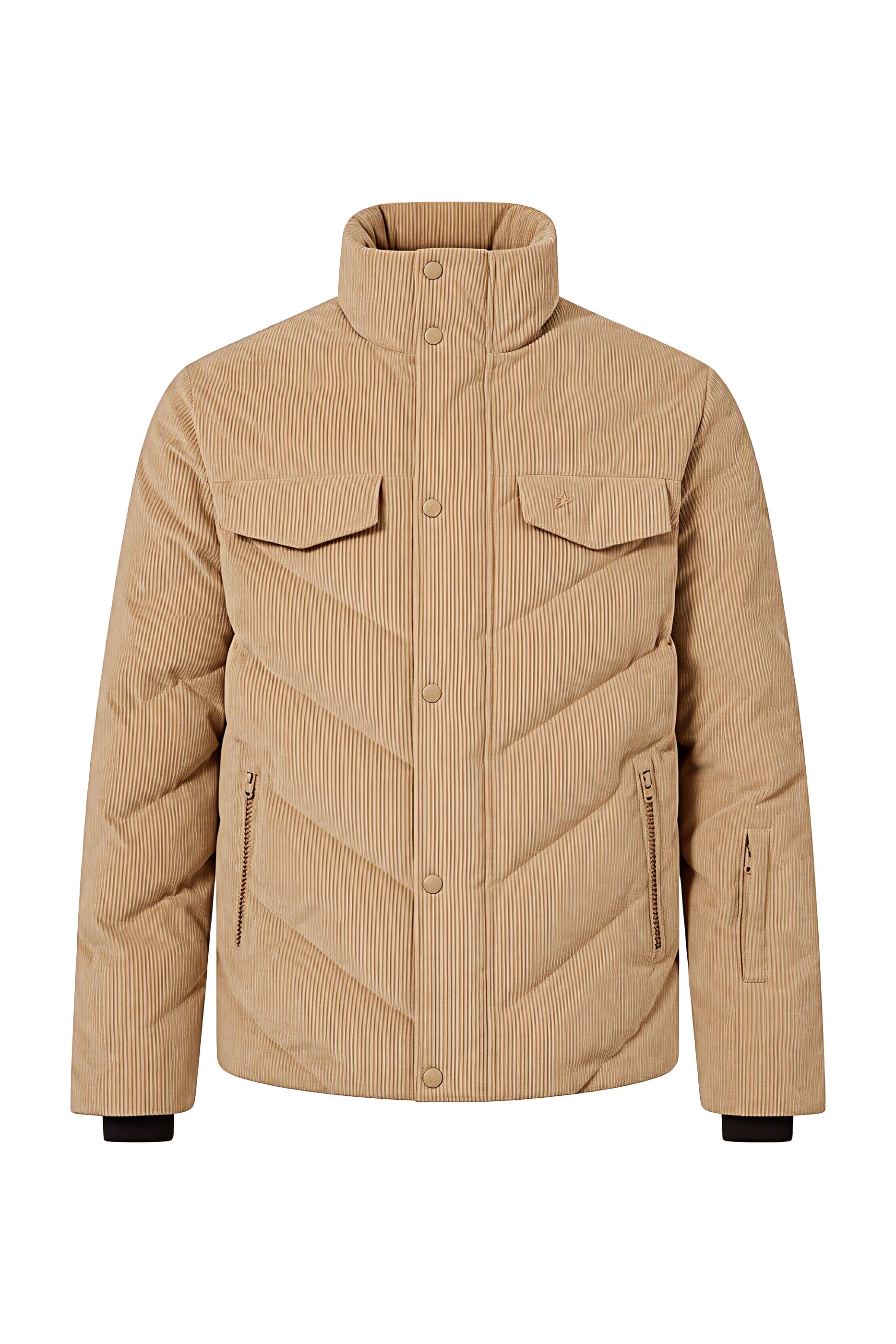 Chevron Quilted Down Jacket