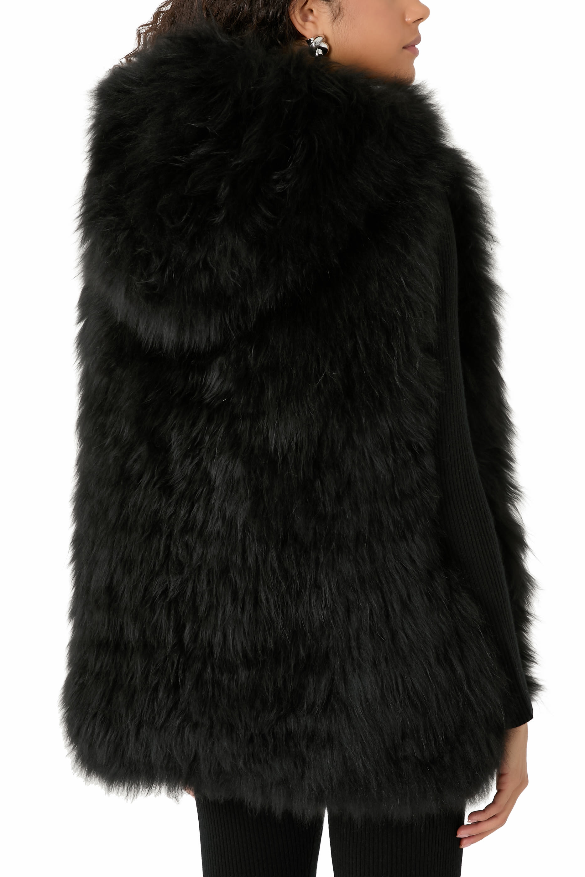  Reversible Long-Haired Lambskin Gilet