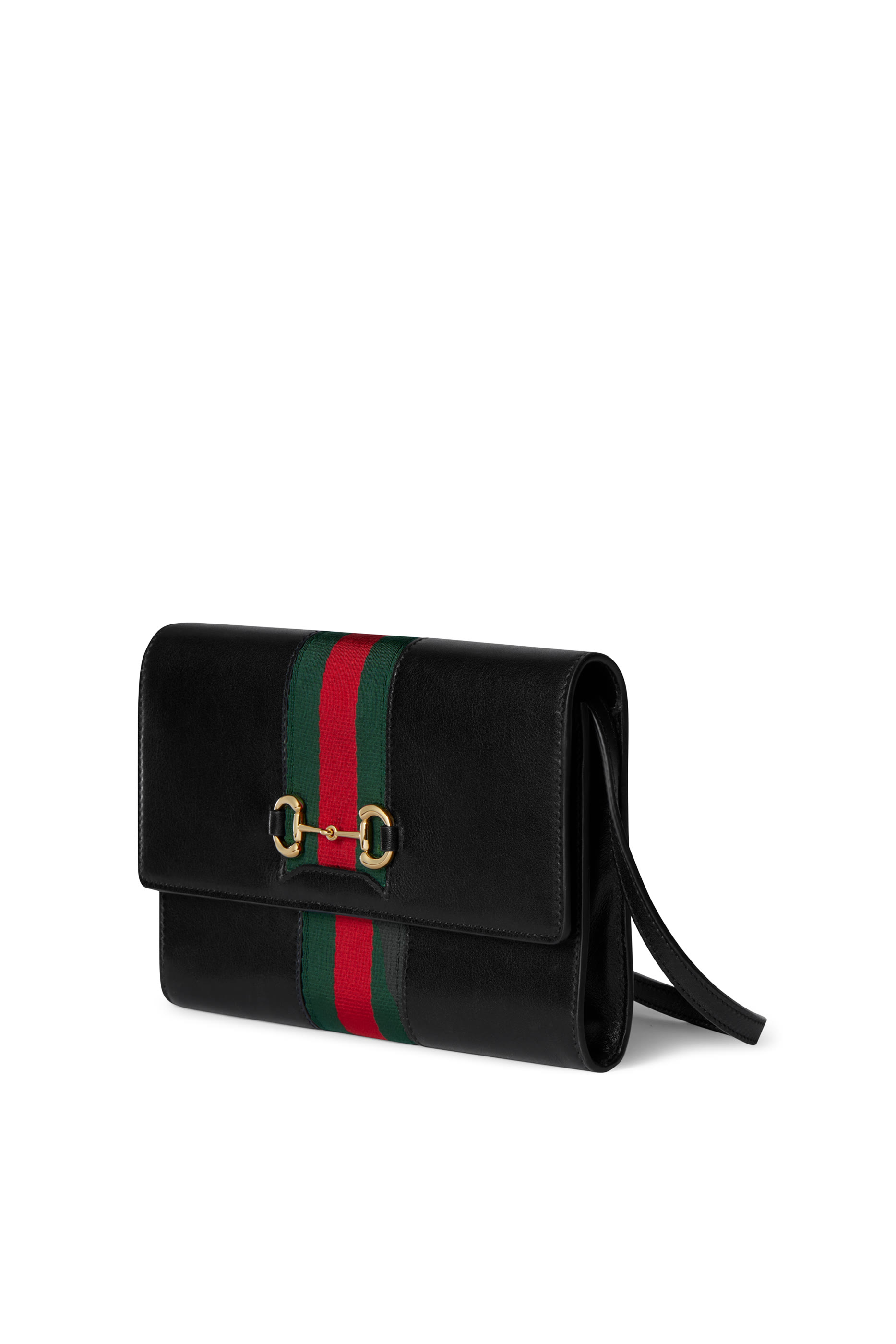 Horsebit Web Wallet with Strap