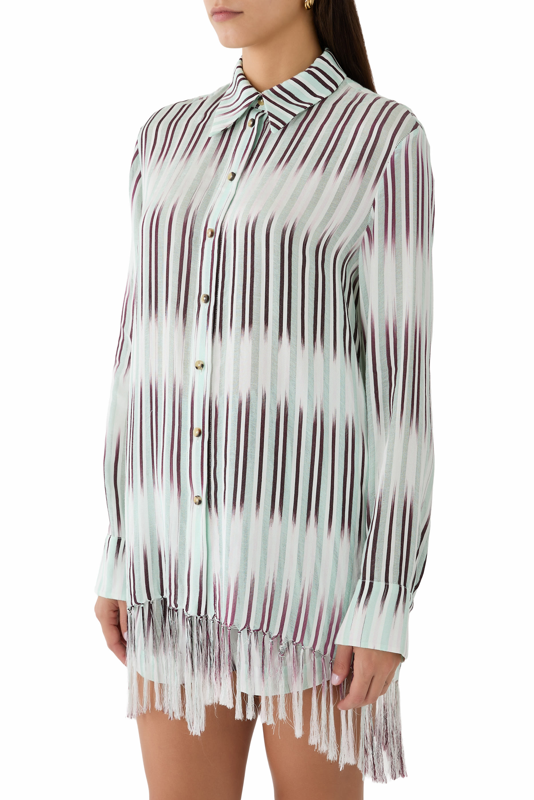 Mauritius Long-Sleeve Silk Shirt