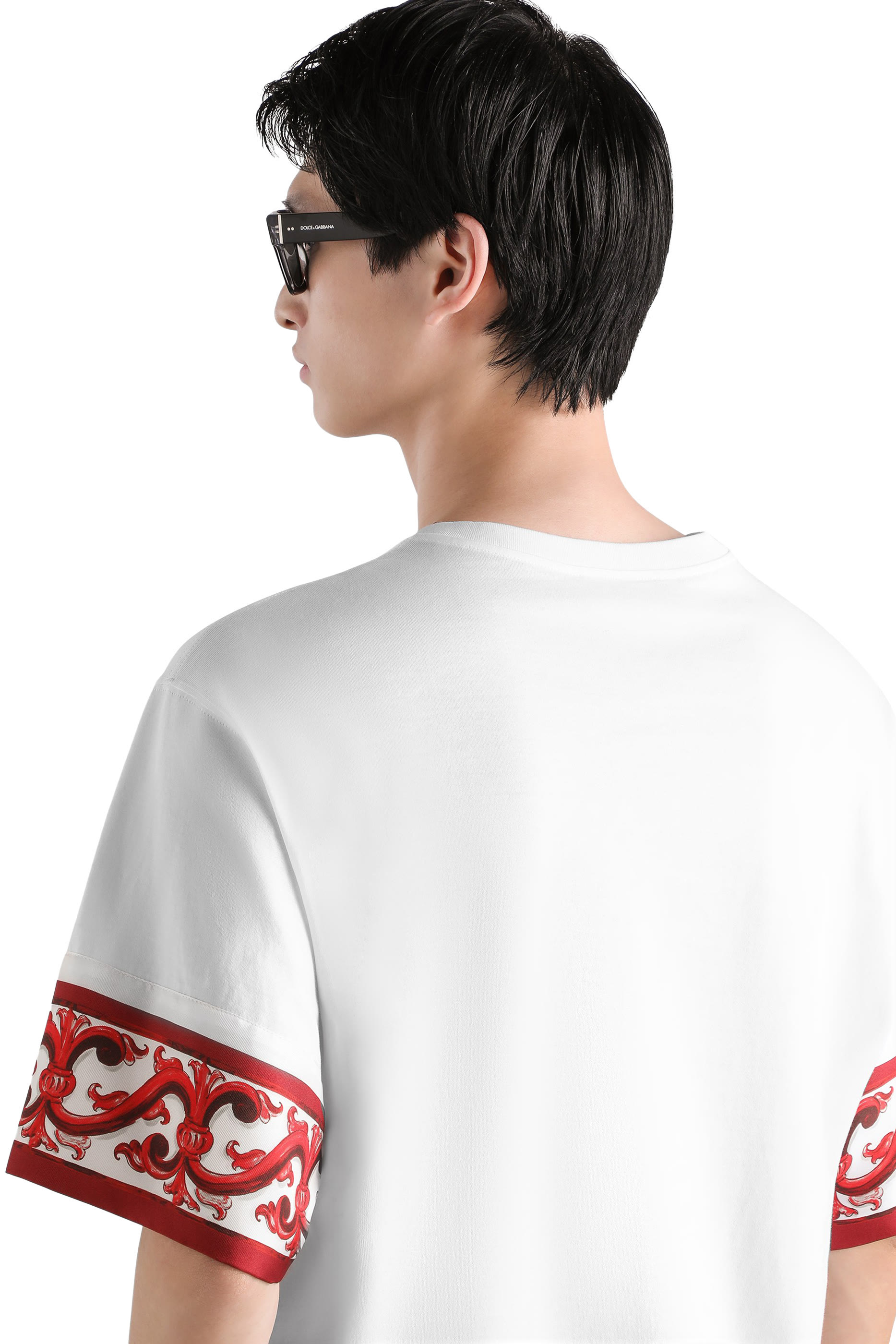 Majolica-Print T-Shirt in Cotton
