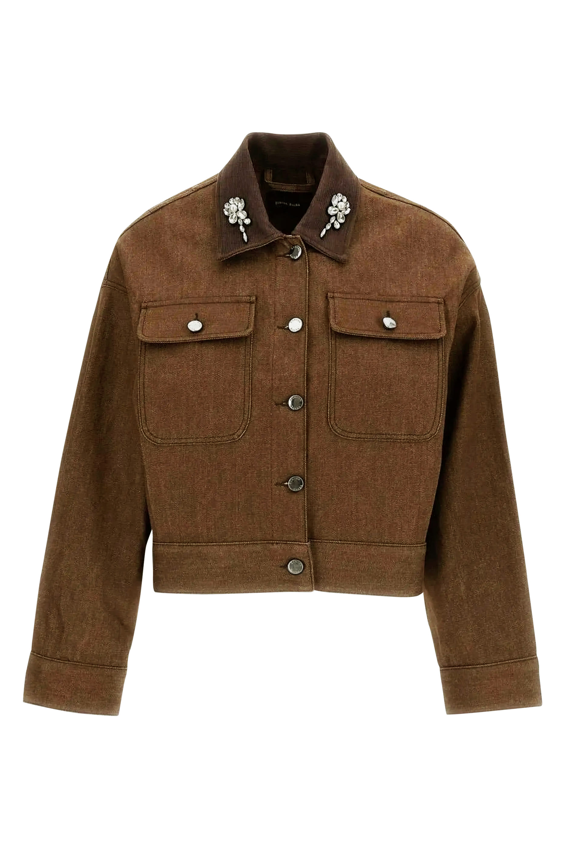 Cropped Utility Denim Workwear Jacket 