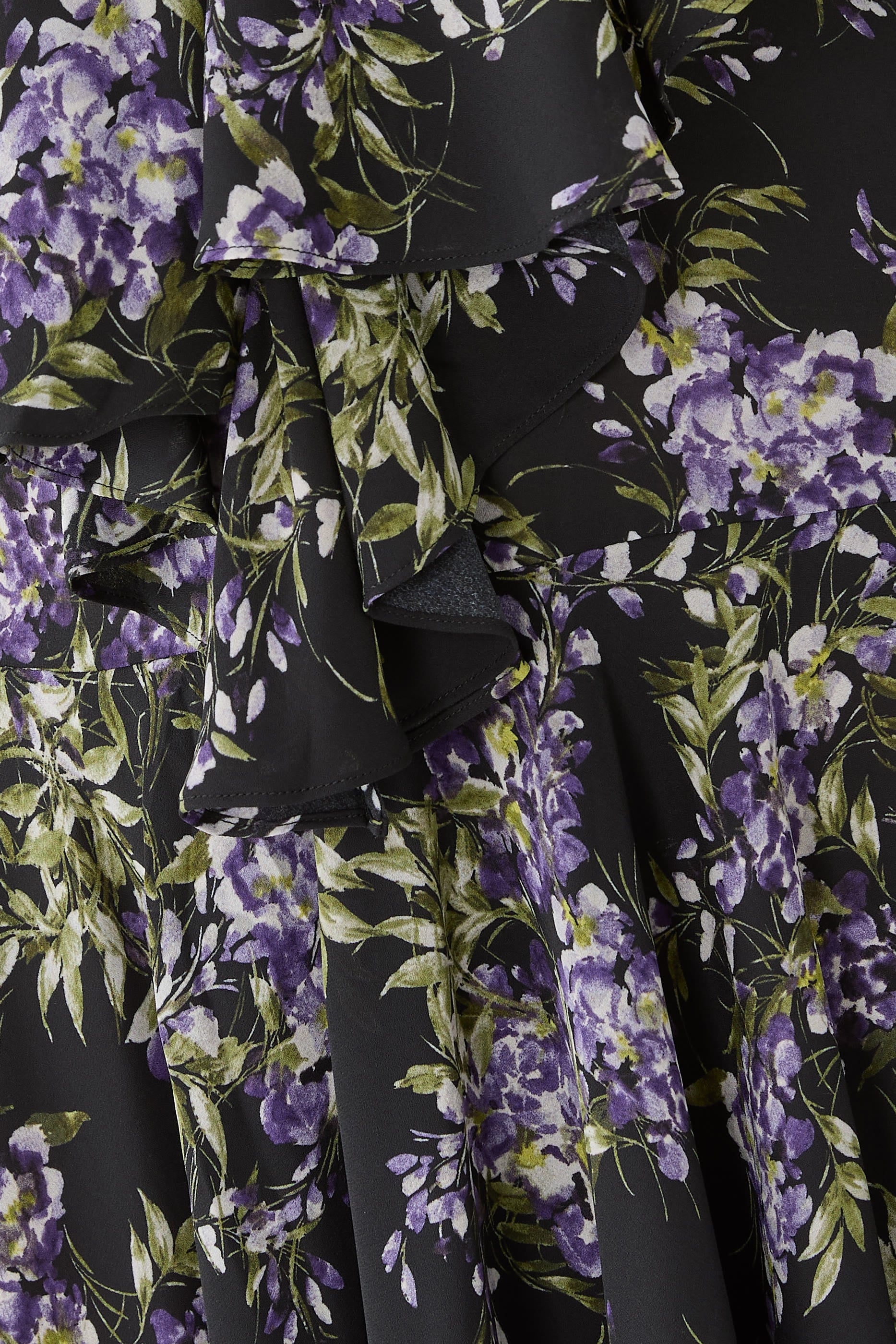 Ruffled Floral-Print Dress