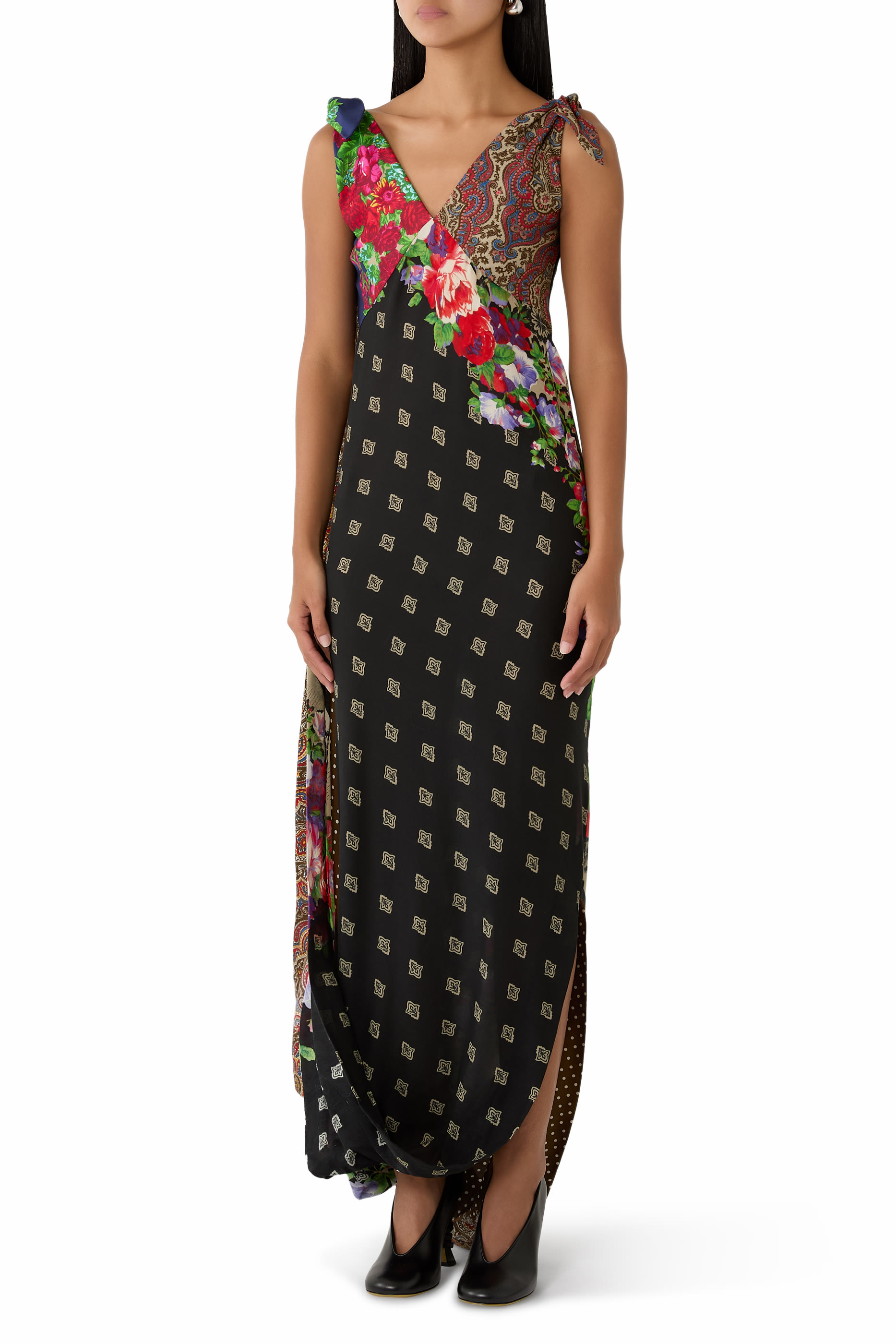 Bow-Knotted Straps Dress