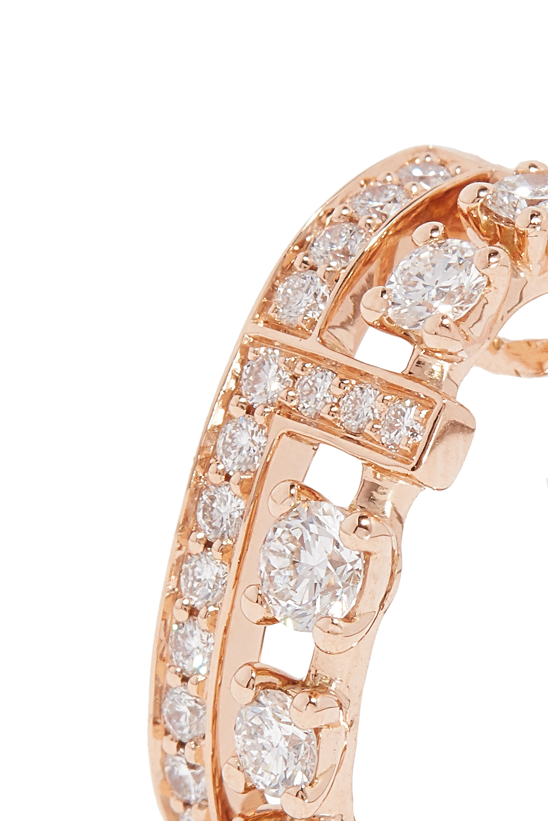 Avenues Earring, 18K Rose Gold & Diamonds
