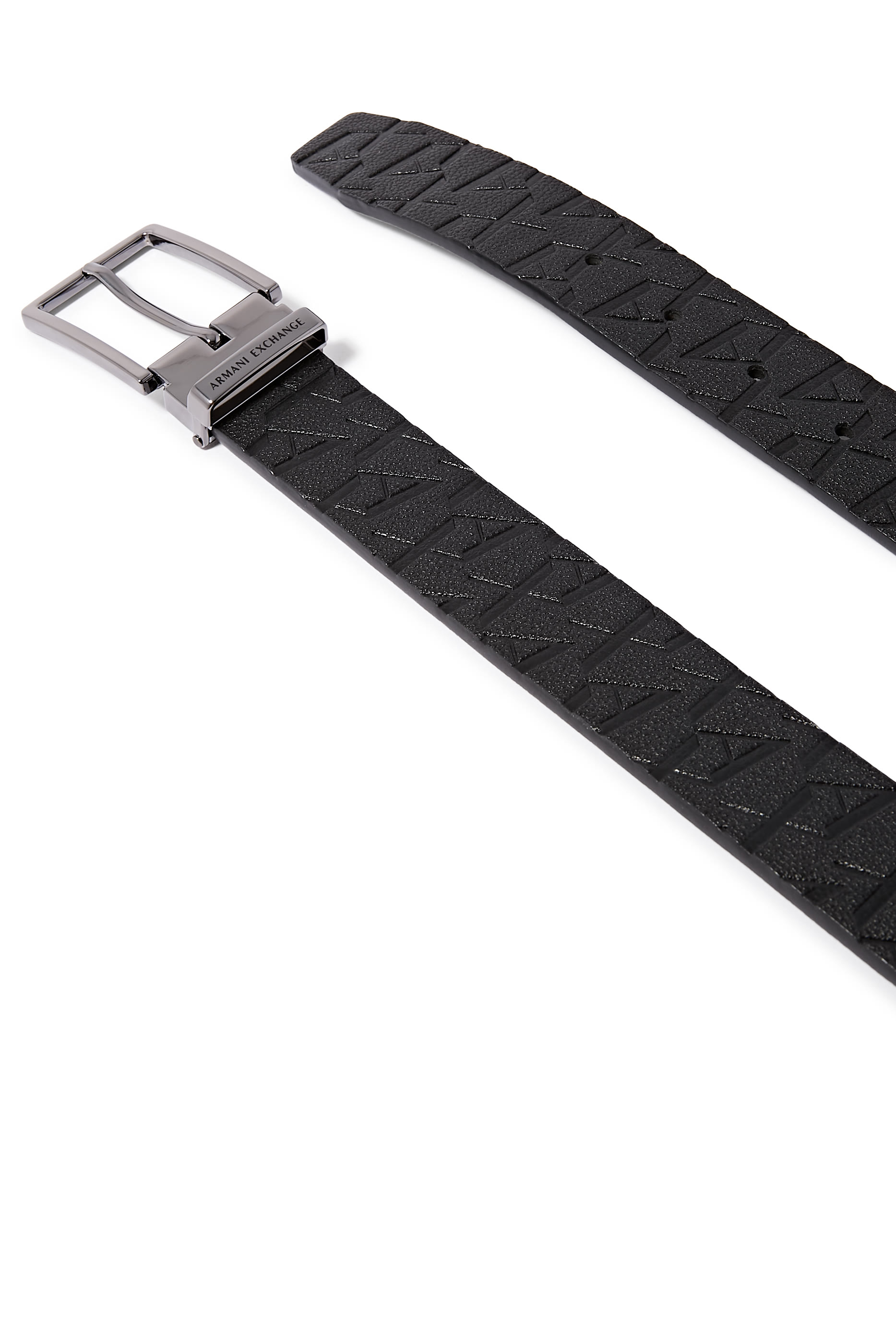 Logo Faux Leather Belt