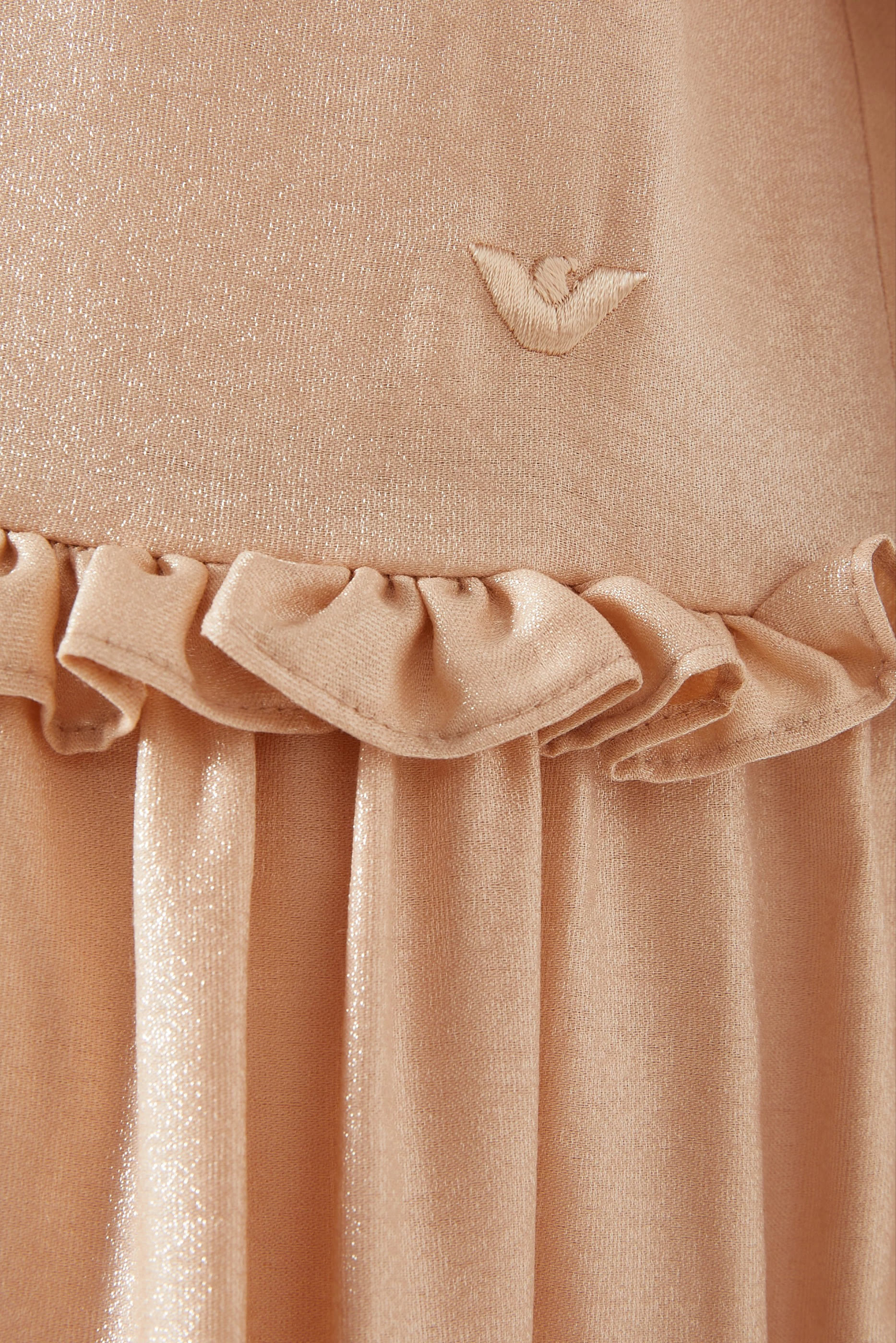 Kids Shimmery Ruffled Dress