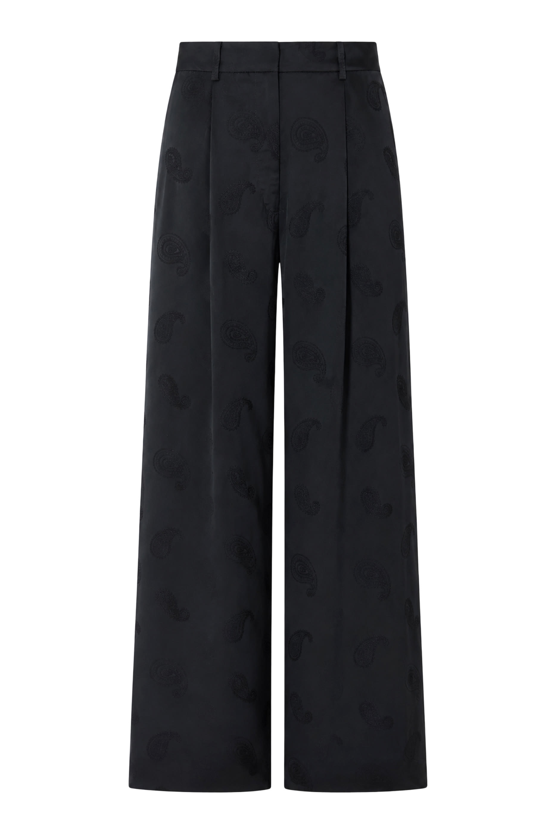 All-Over Paisley Palazzo Trousers