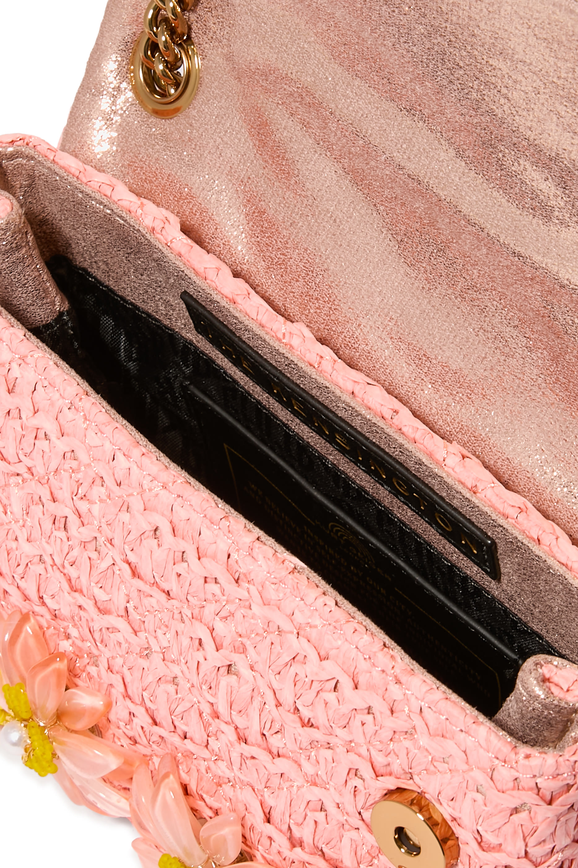 Kensington Raffia Effect Mini Crossbody Bag