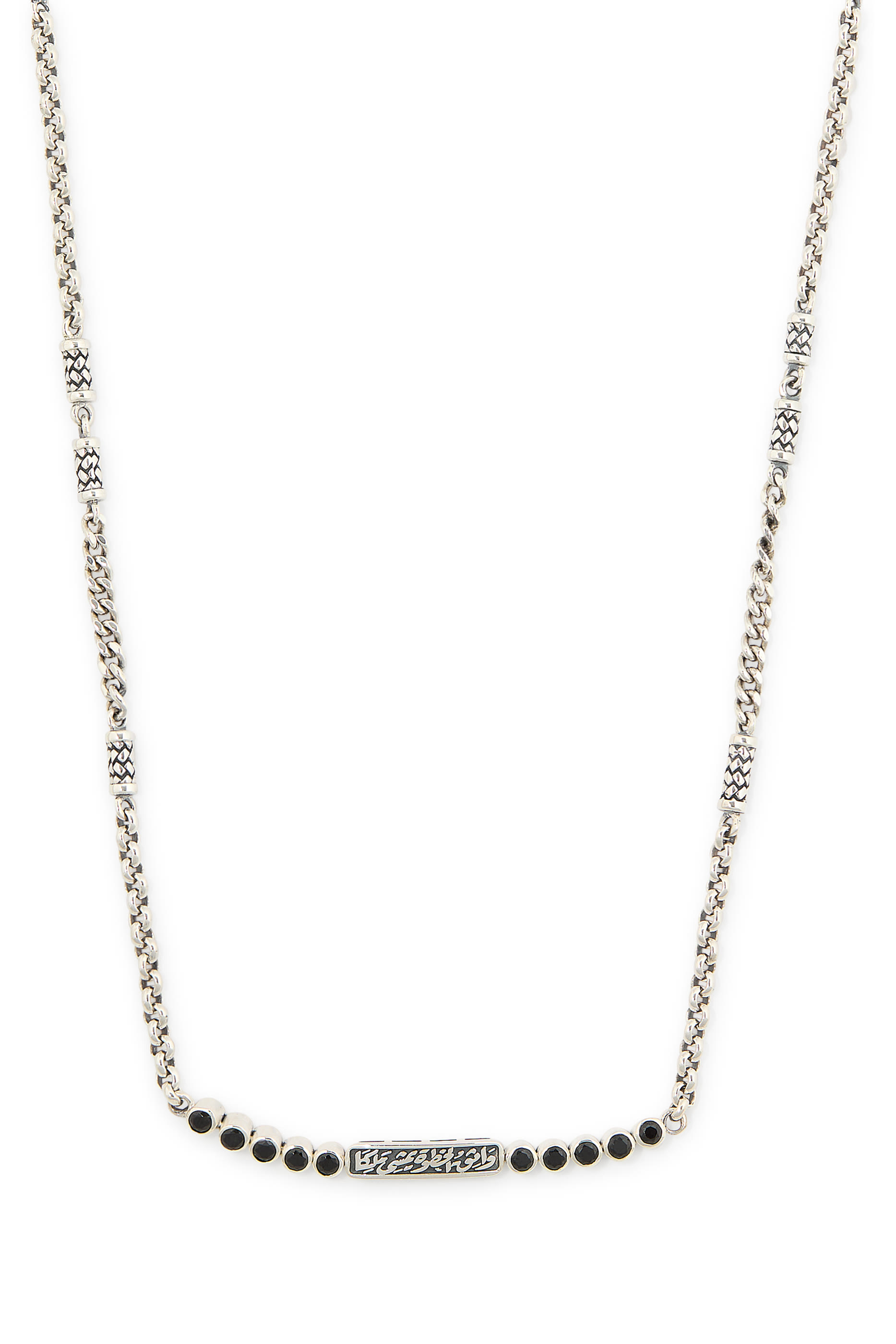 Confidence Wrap-Around Bracelet, Sterling Silver & Black Spinel