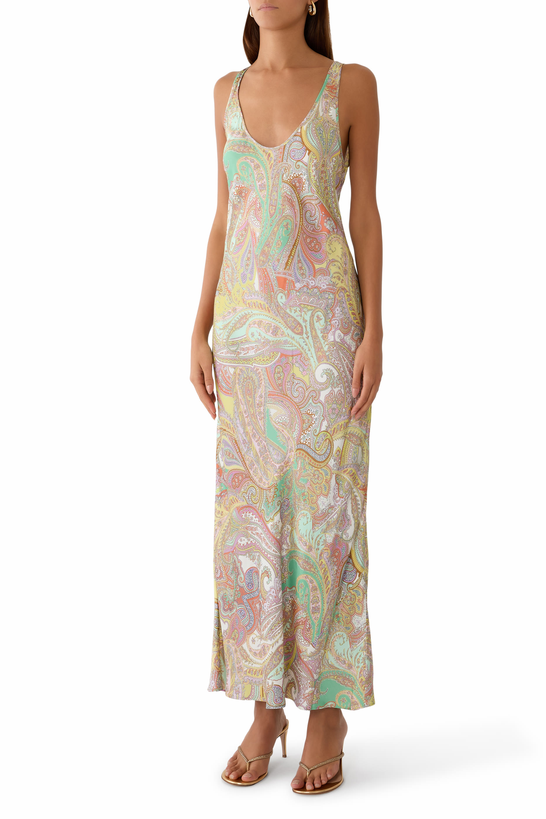 Akiya Satin Maxi Dress