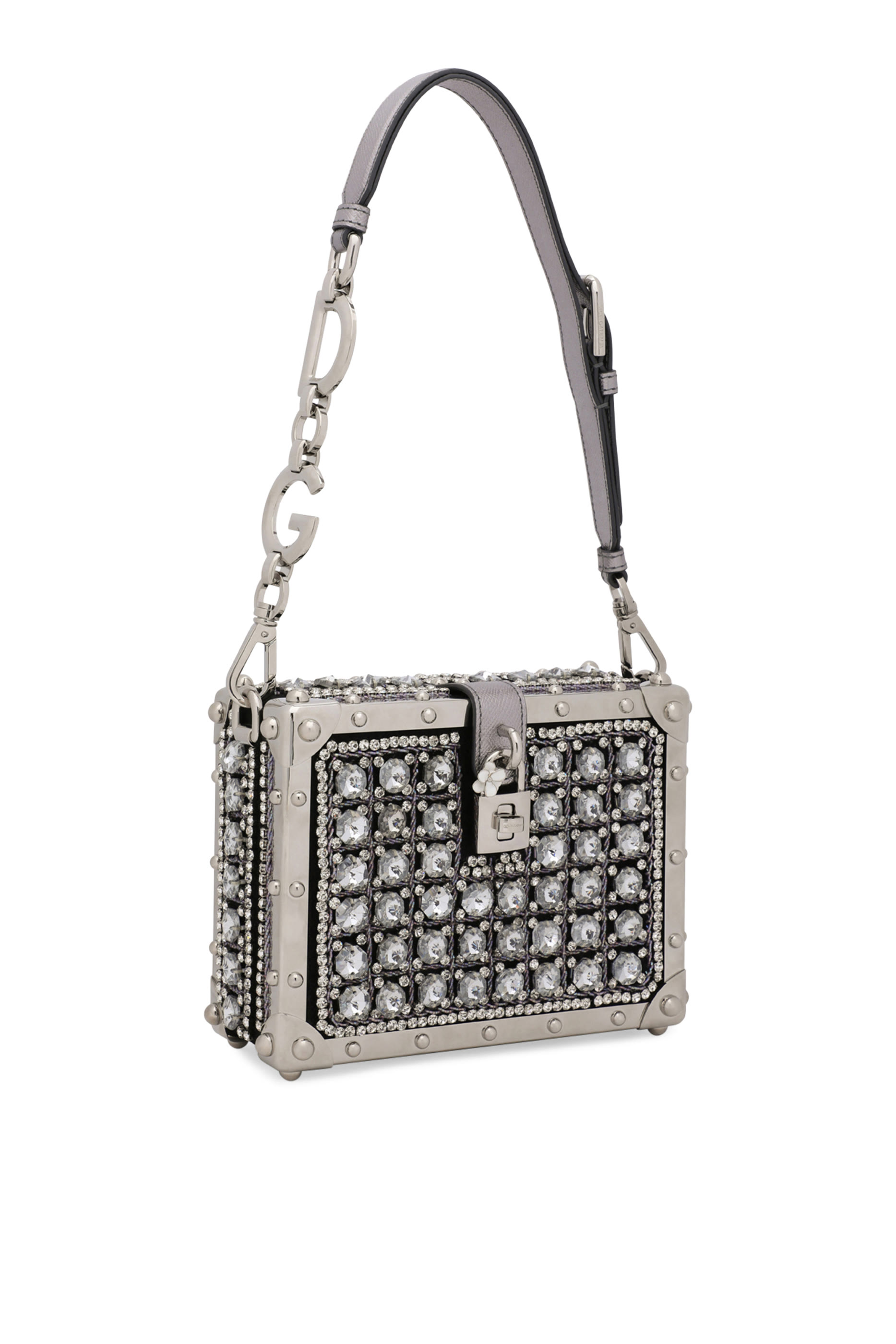 Embroidered Jacquard Dolce Box Bag