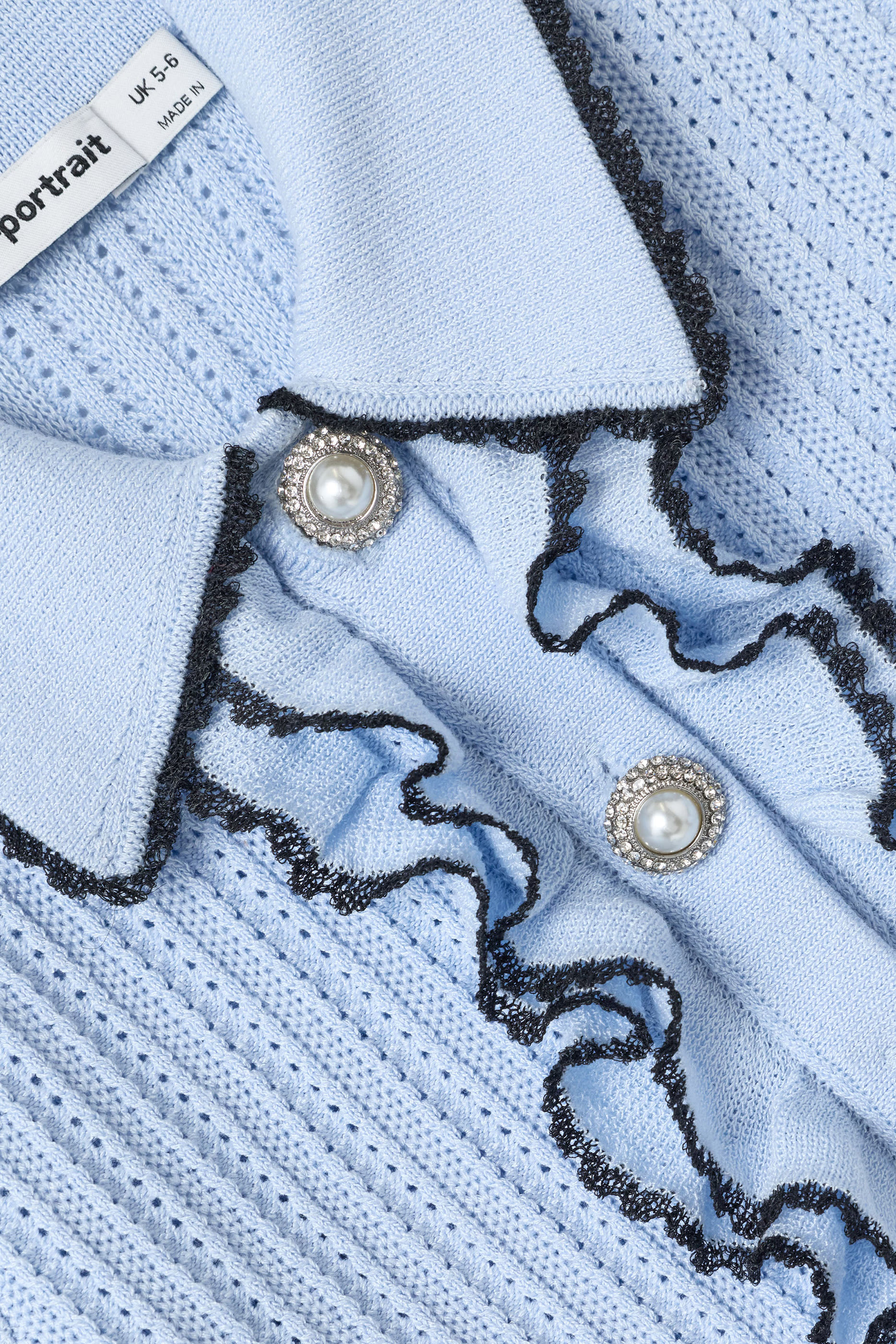 Kids Frill Trim Cardigan