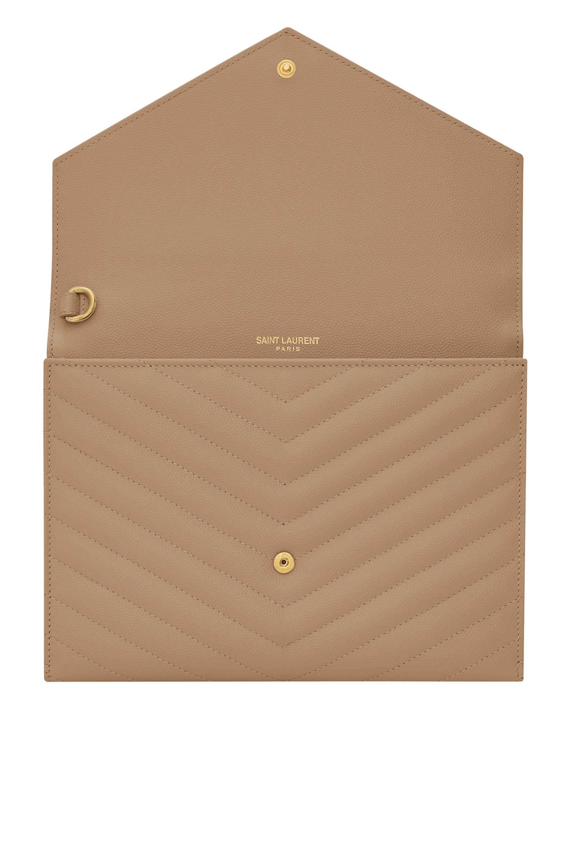  Cassandre Matelassé Flap Pouch in Grain De Poudre Leather