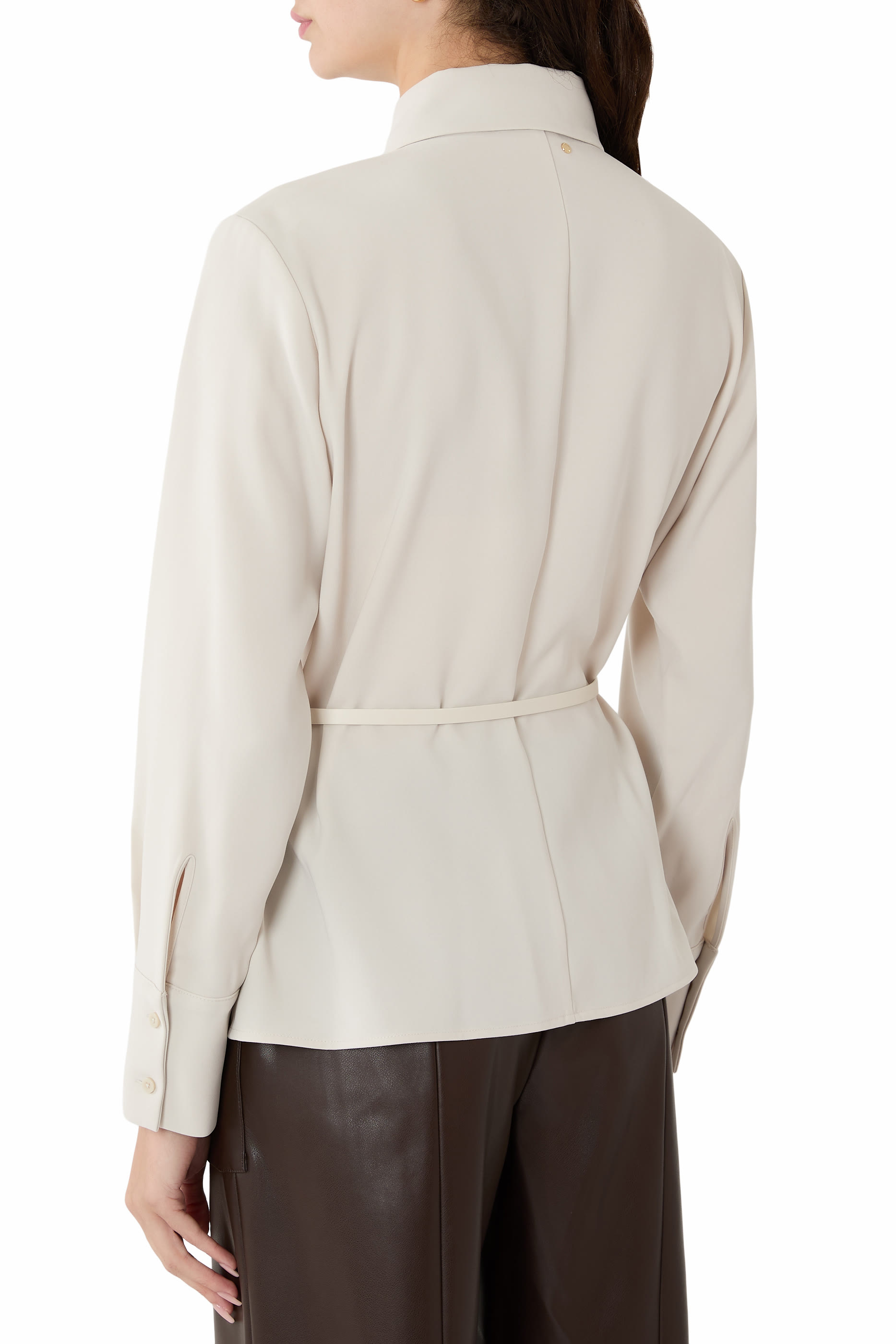 Belted Long Sleeves Shirt