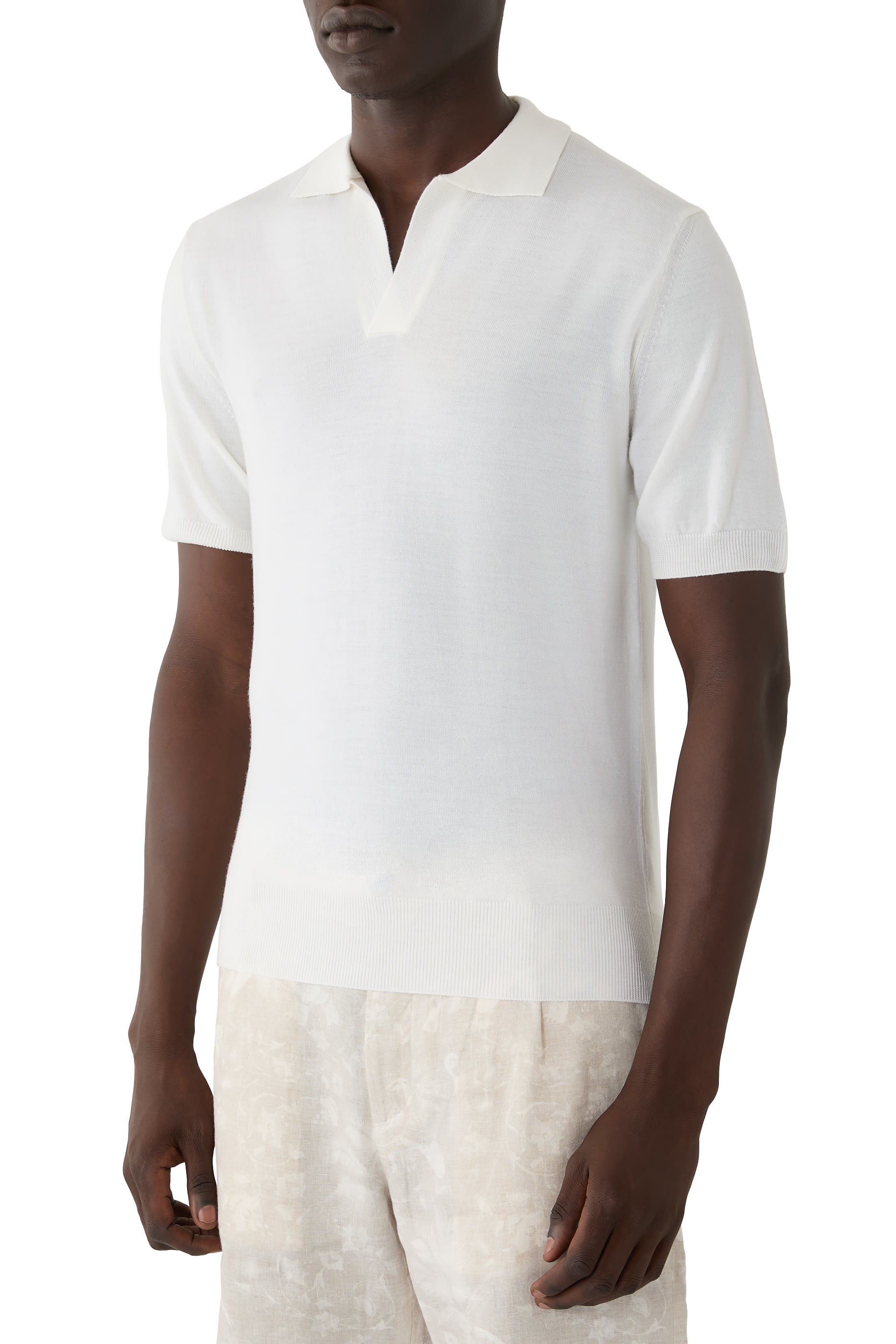 Buttonless Polo Shirt