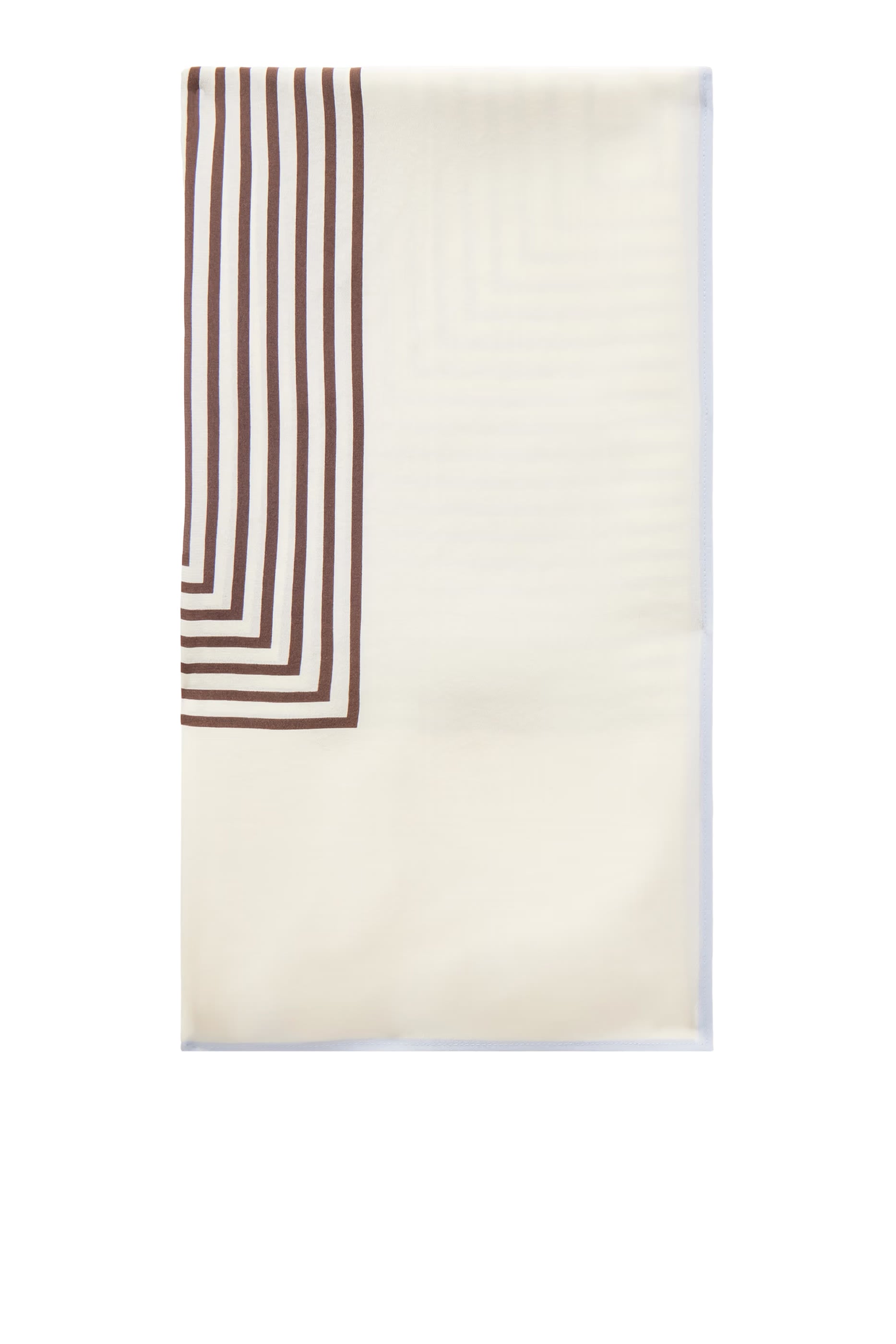 Centered Monogram Silk Scarf