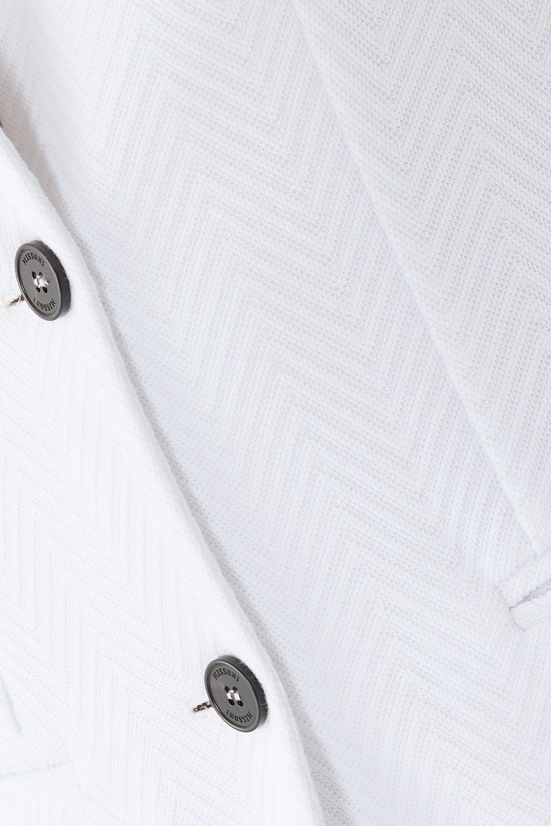 Tonal Zigzag Long Sleeves Blazer