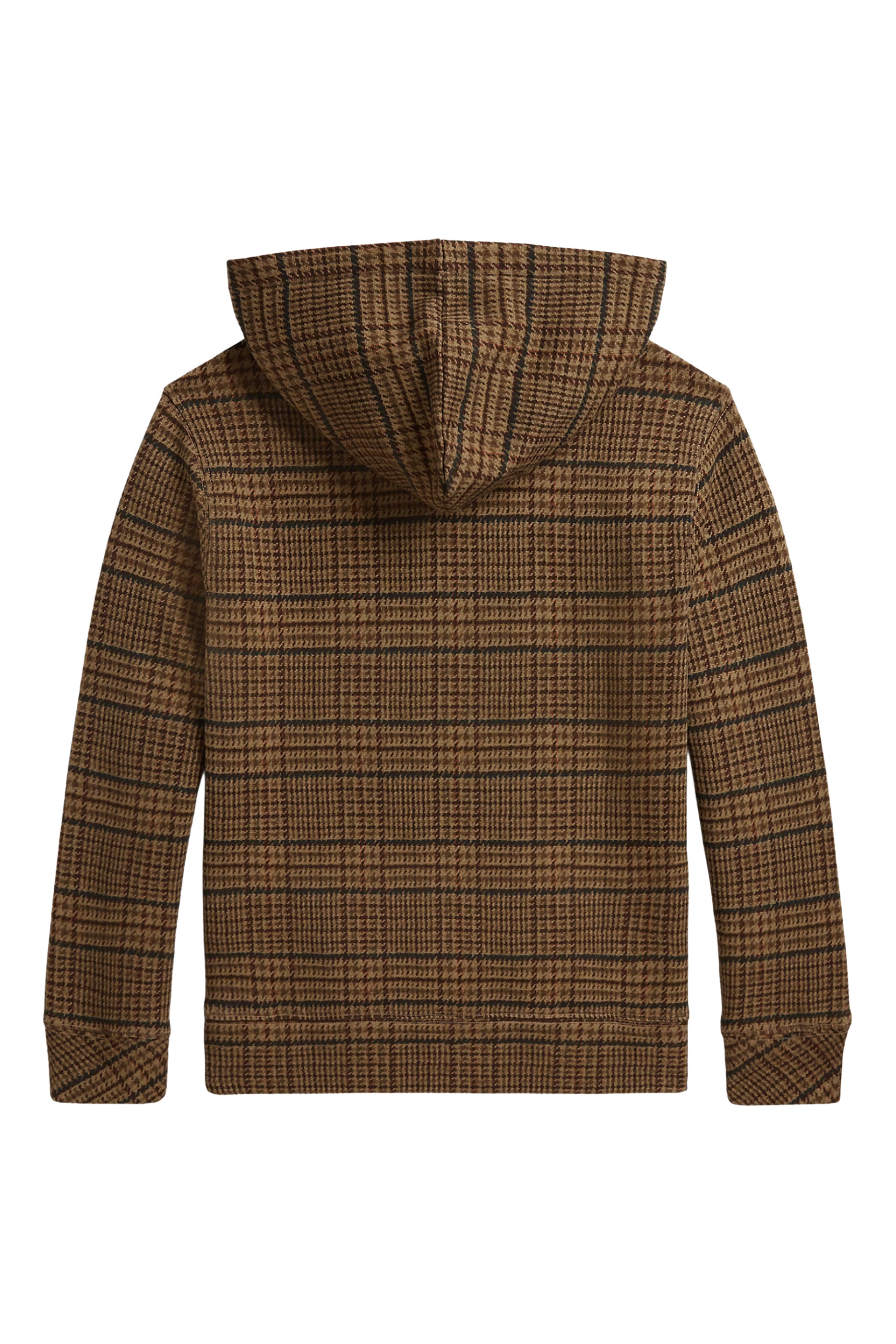 Kids Logo Bear Tweed-Print Hoodie