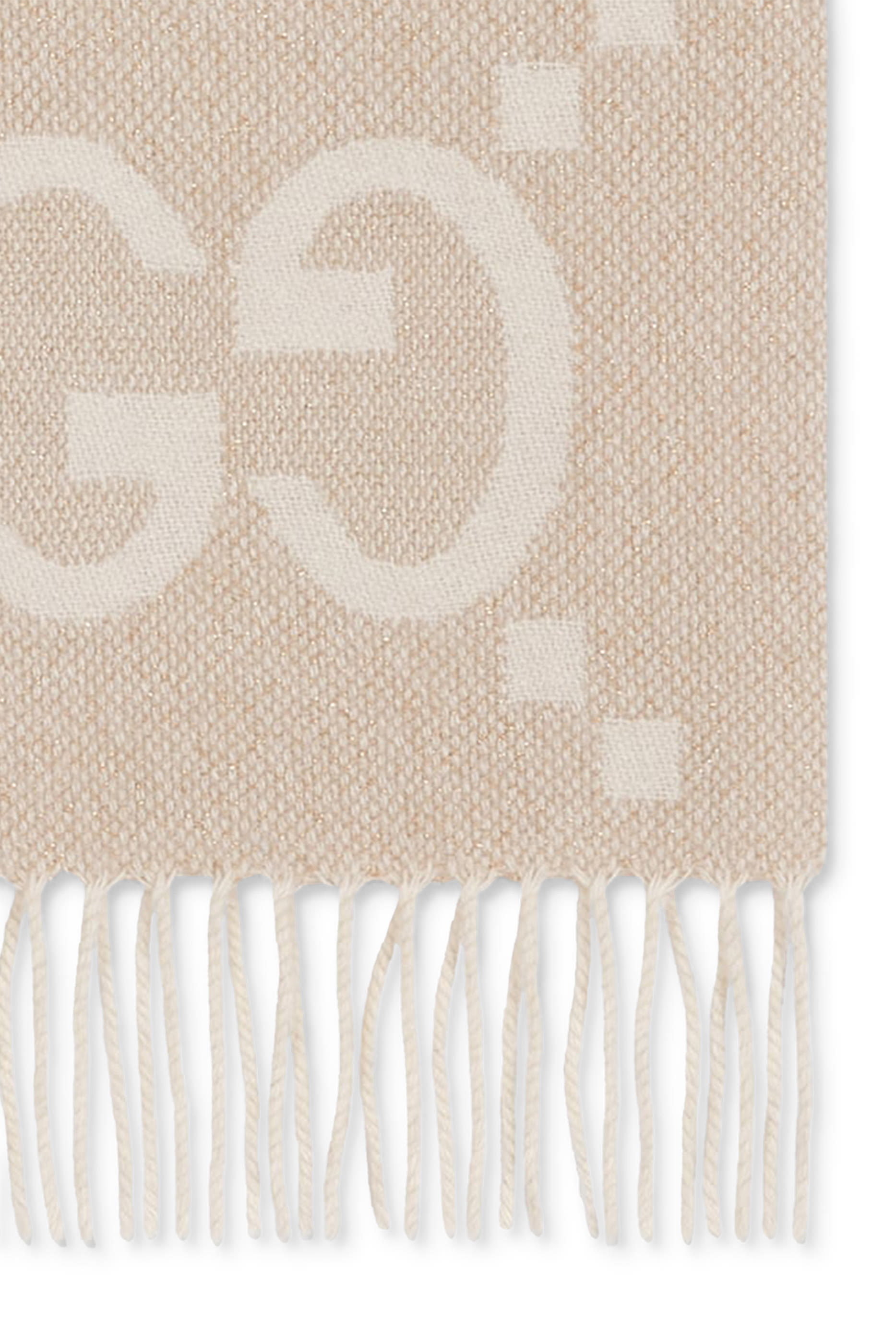 GG Cashmere Lamé Jacquard Scarf