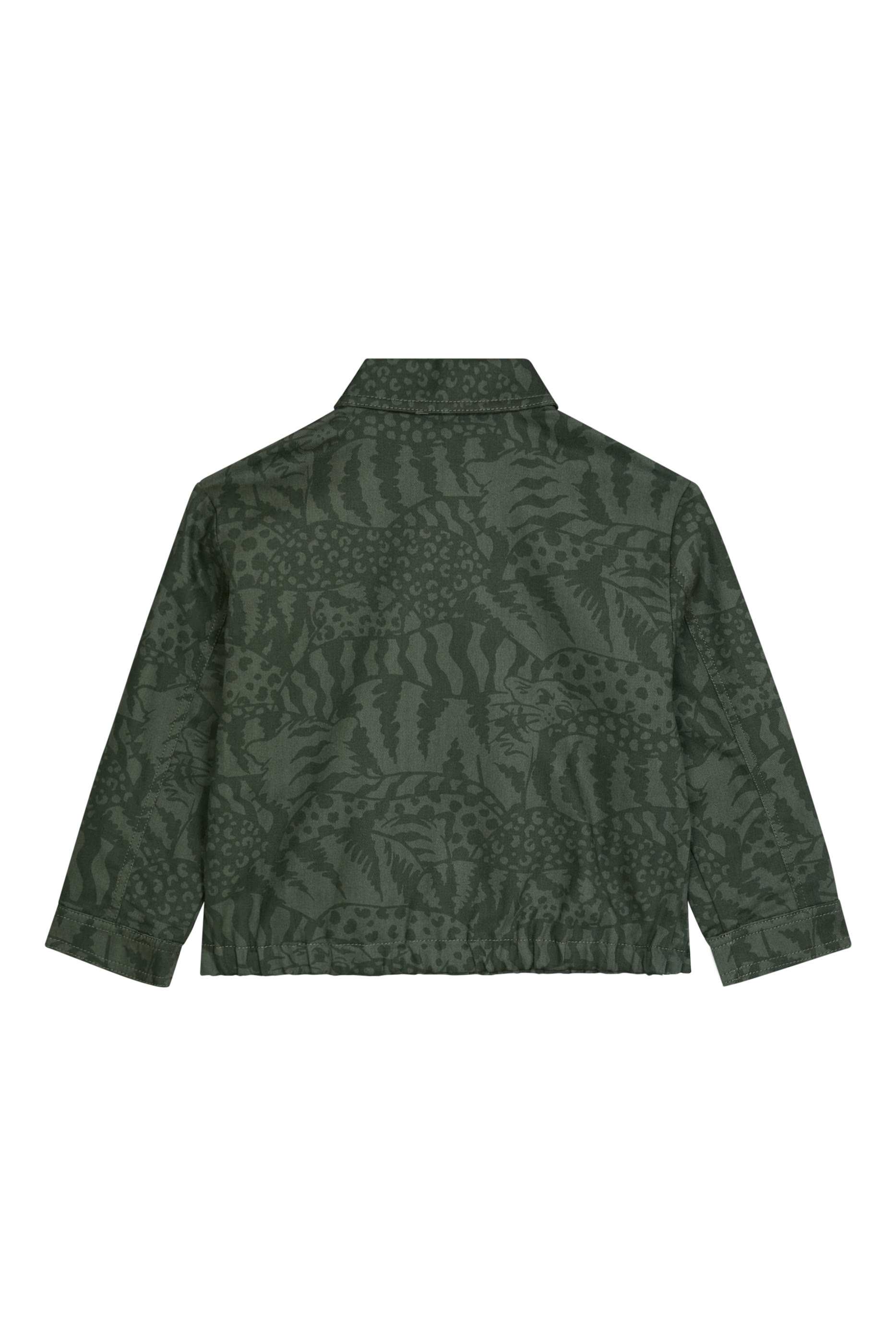 Kids All-Over Printed Shirt Jacket 