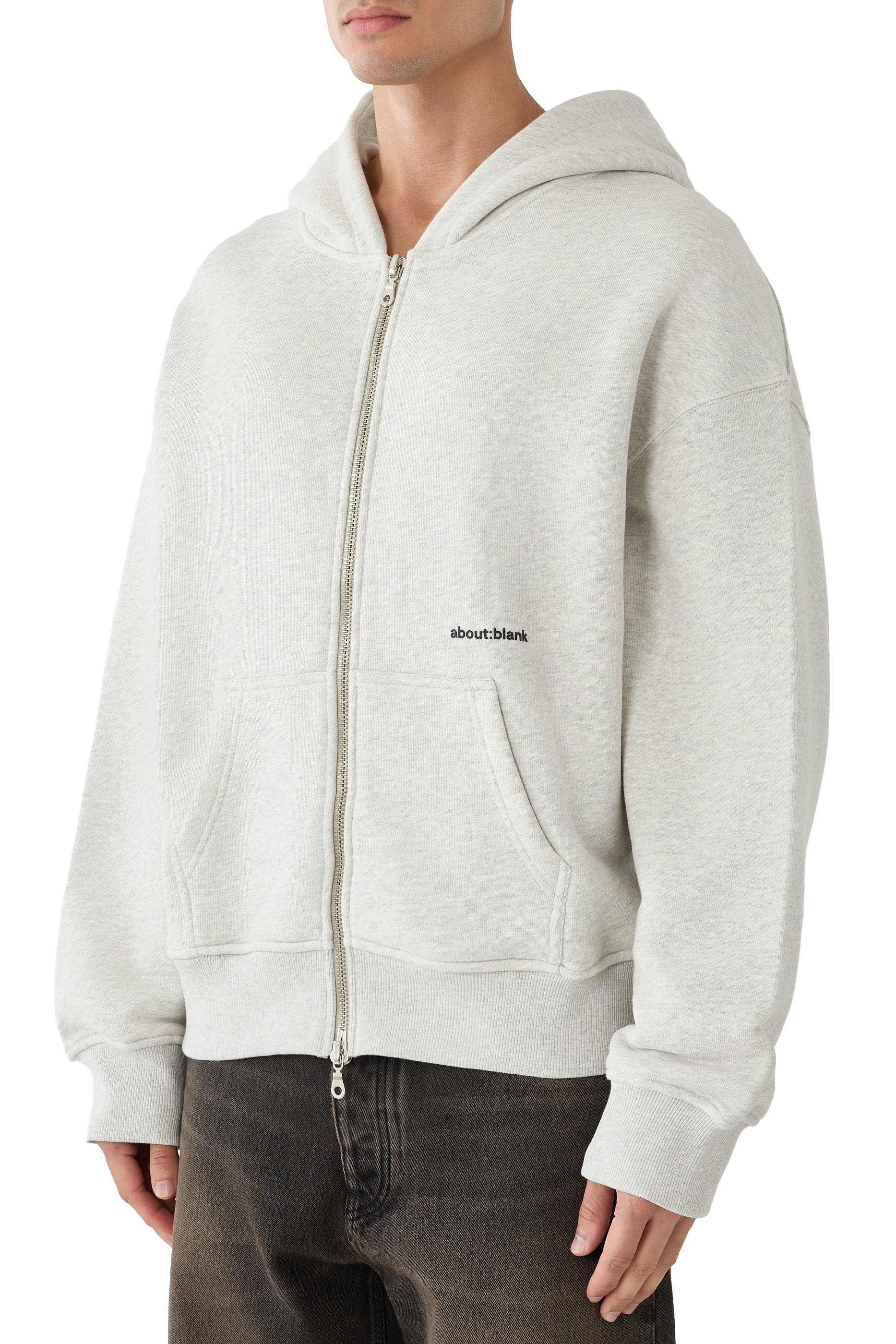 Logo Box Zip Hoodie