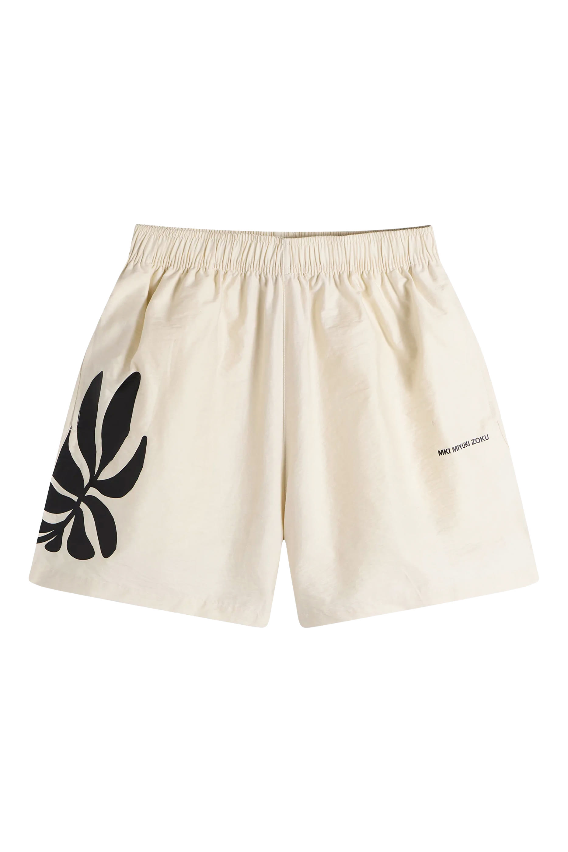 Botanical Print Wide-Leg Shorts