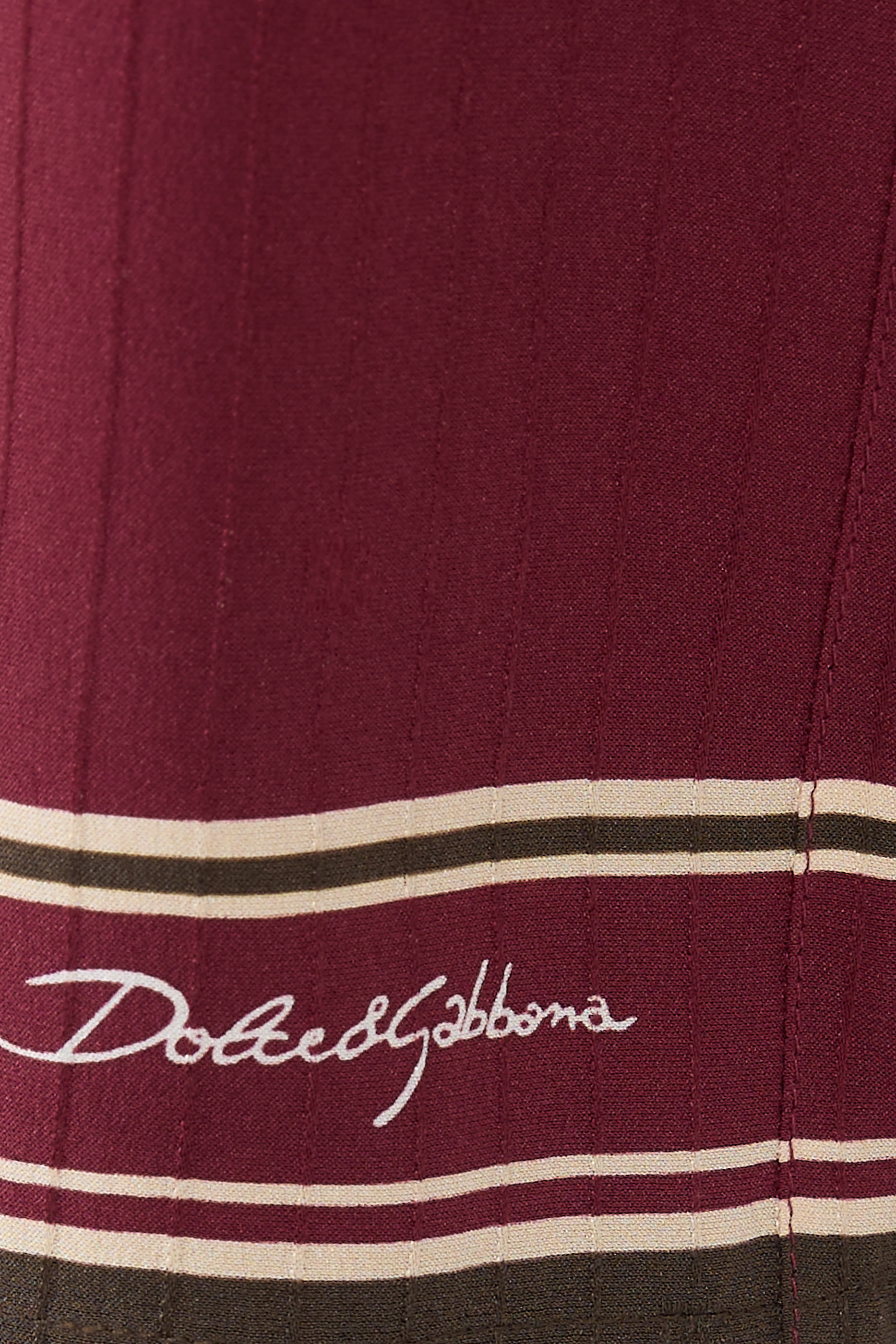 Logo-Print Striped Jacquard Trousers