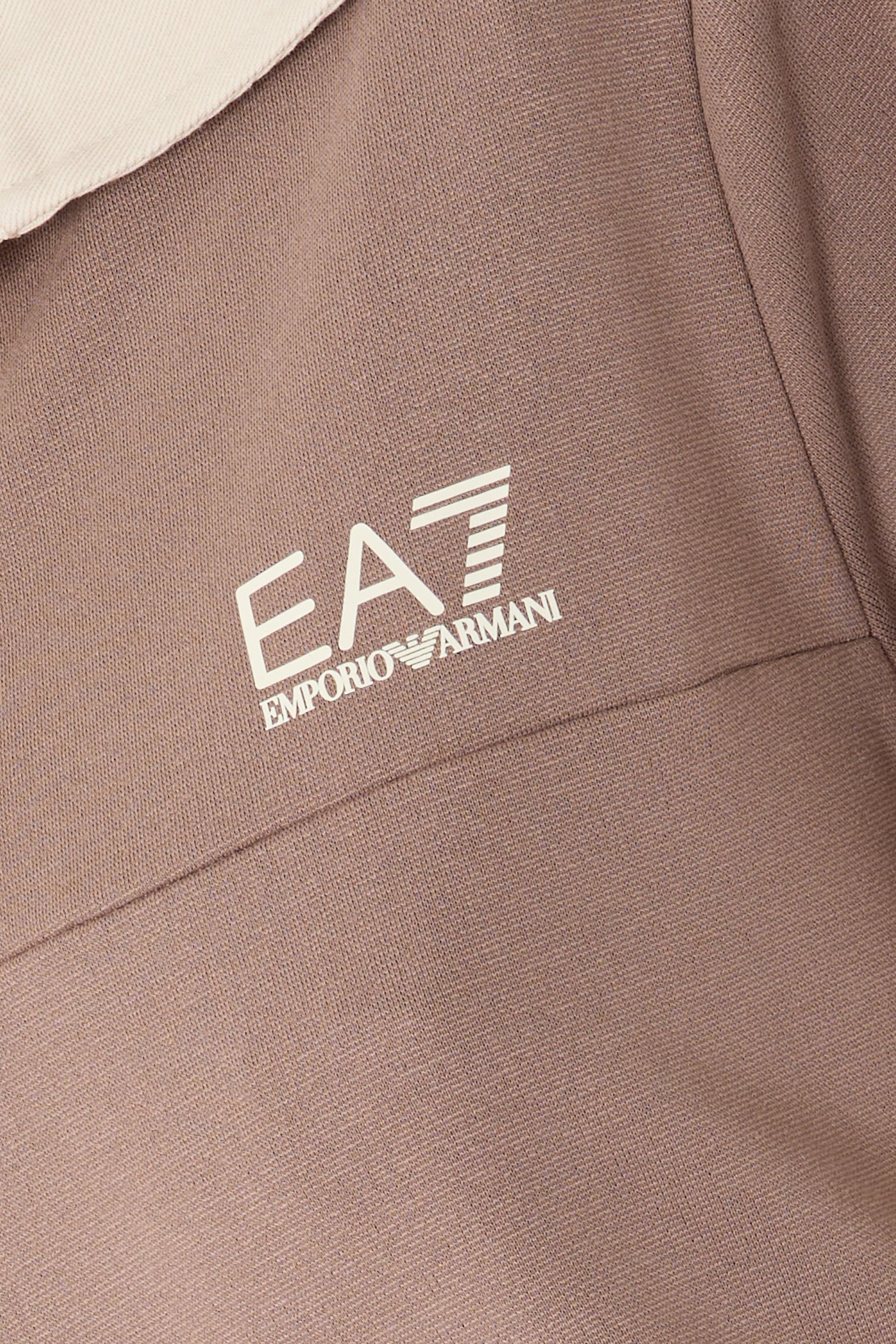 EA7 Contrast-Collar Polo Shirt