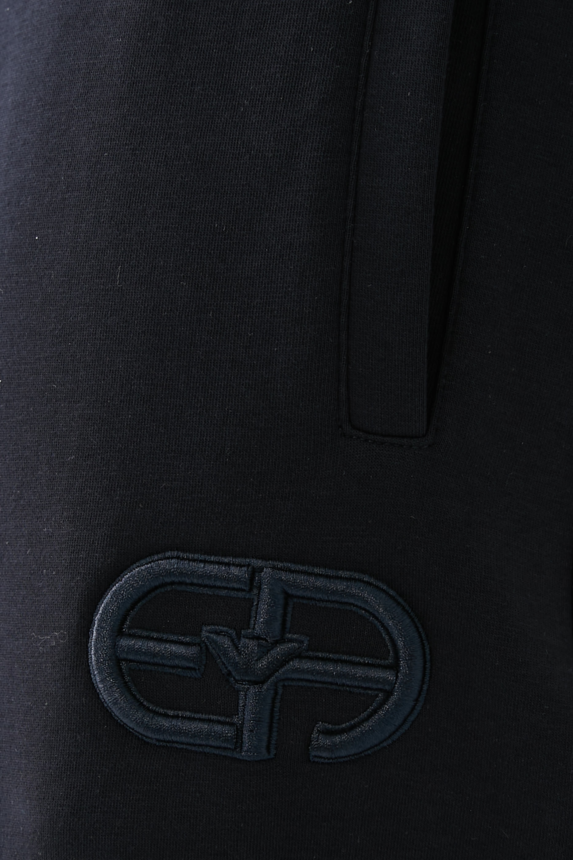 Embossed Embroidered EA Logo Double-Jersey Joggers