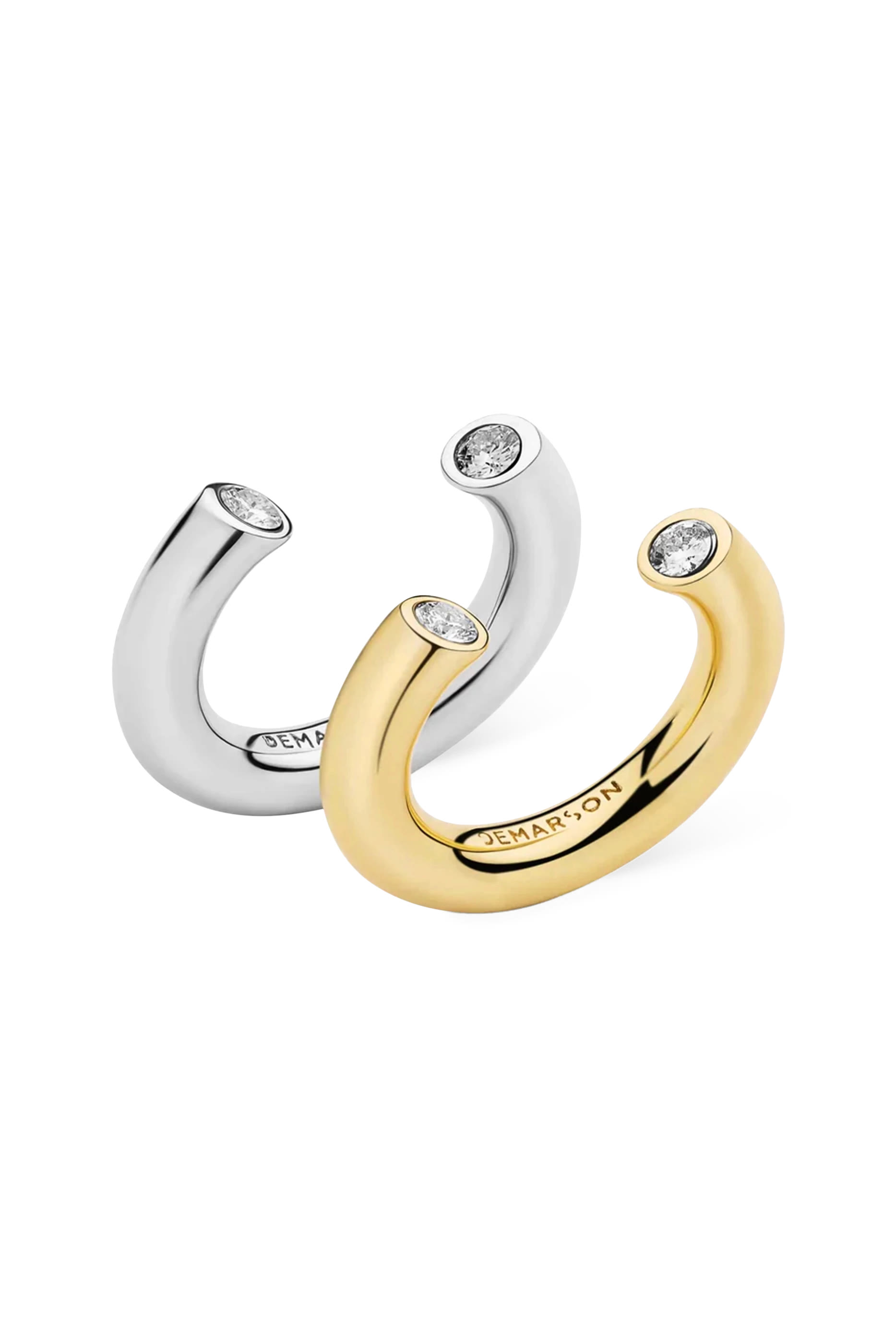 Miley Stackable Ring Set, 12K Gold Plated Brass