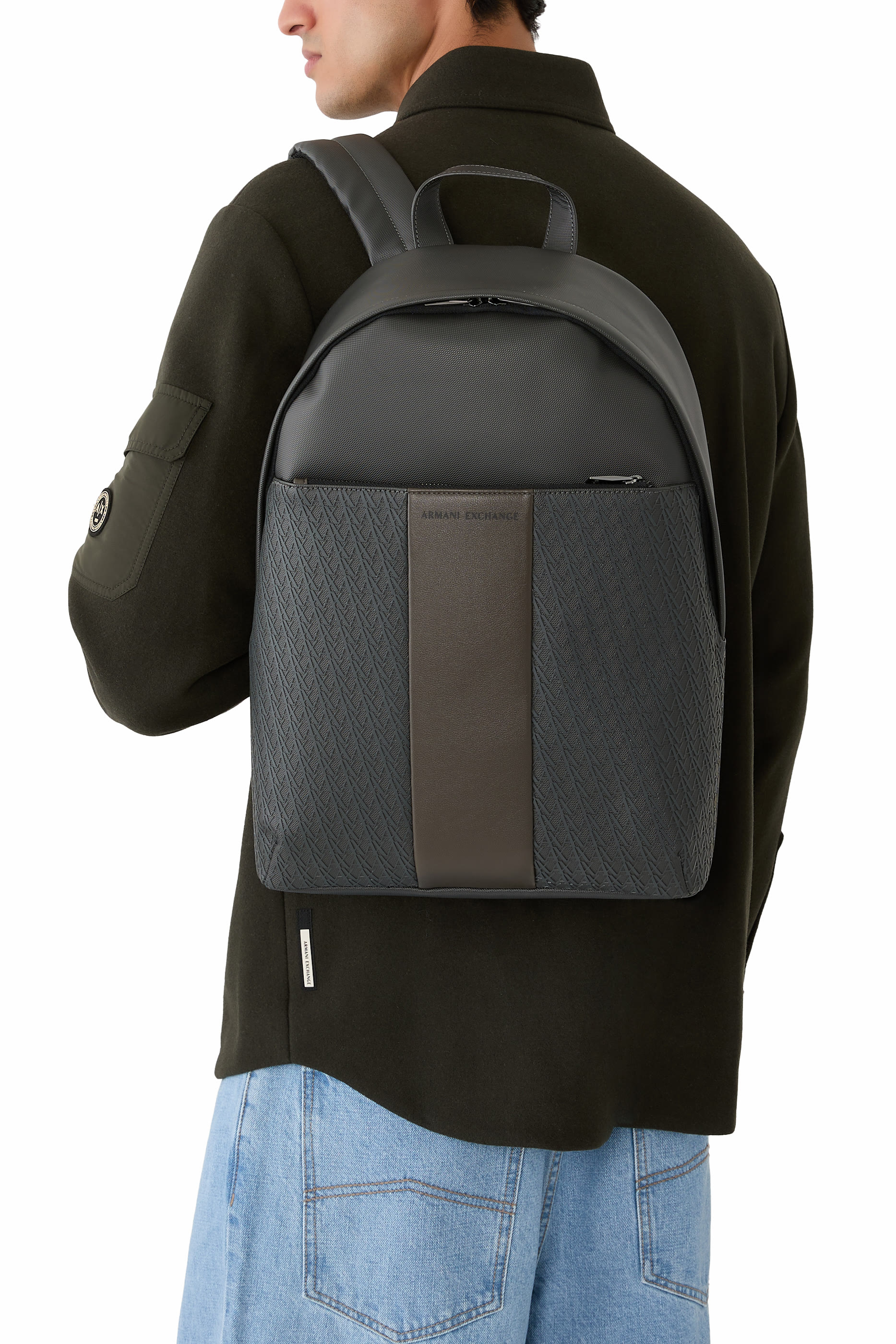 William Geometric Pattern Backpack