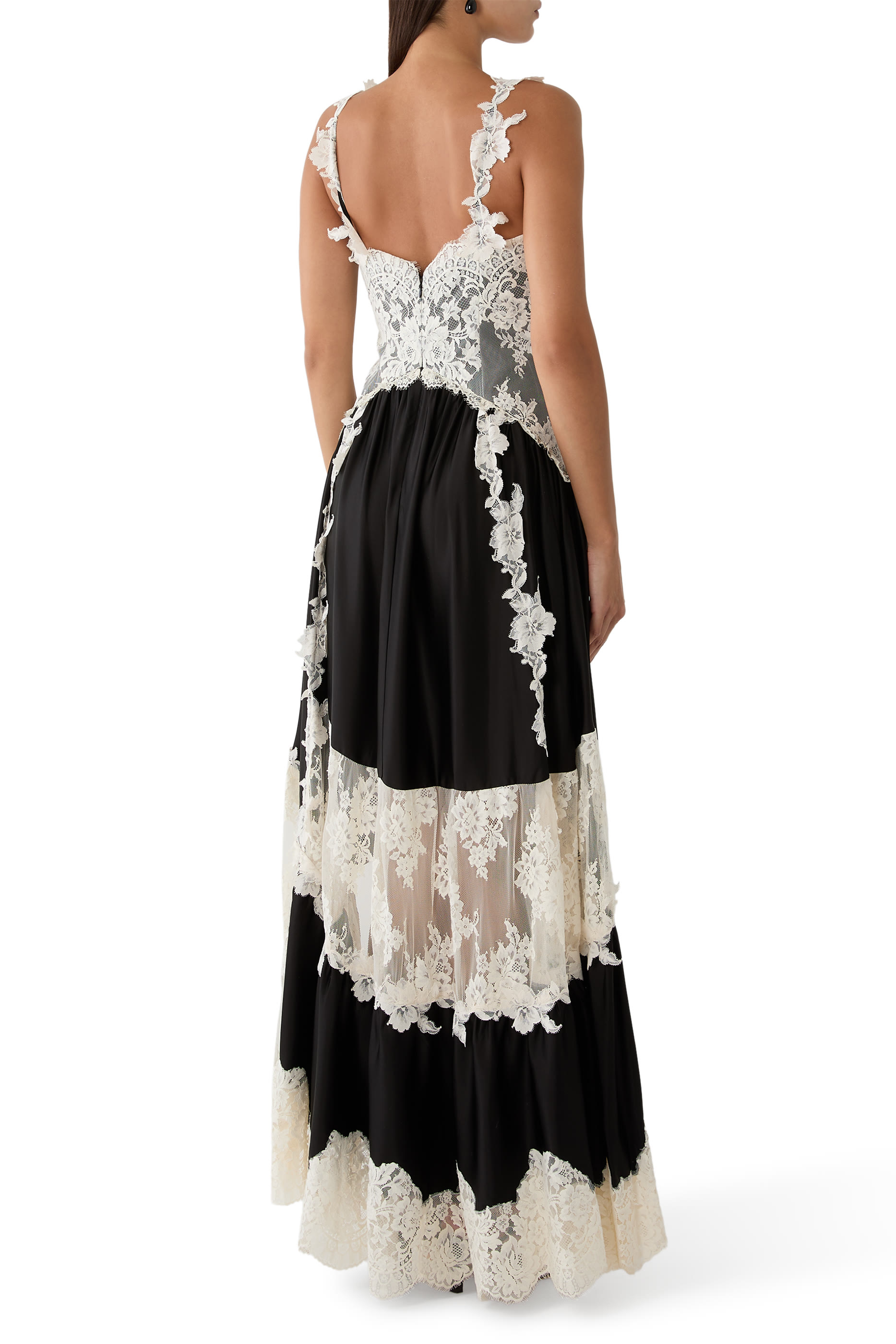 Adla Asymmetrical Lace Dress