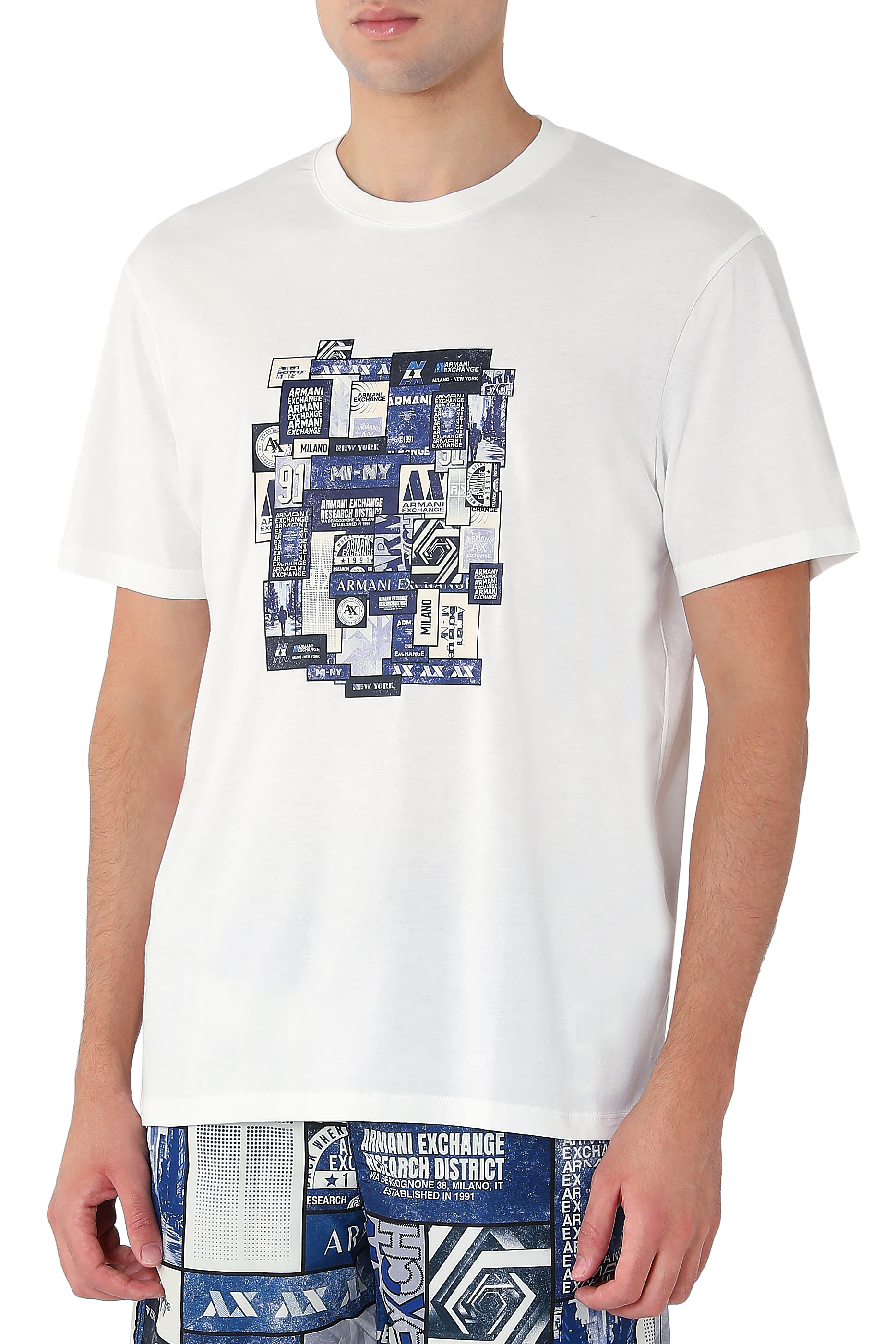 AX Logo Print T-Shirt