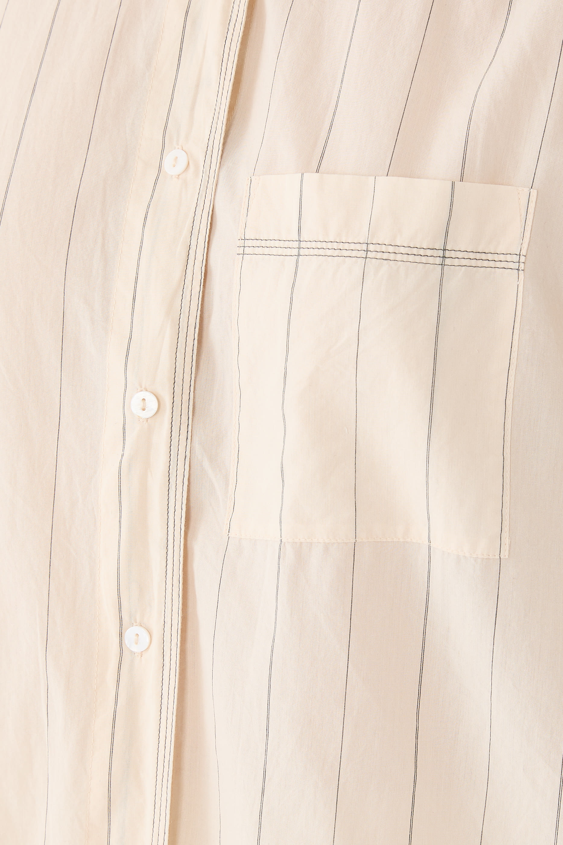 Organic Cotton Relaxed Stripe Pyjama Shirt