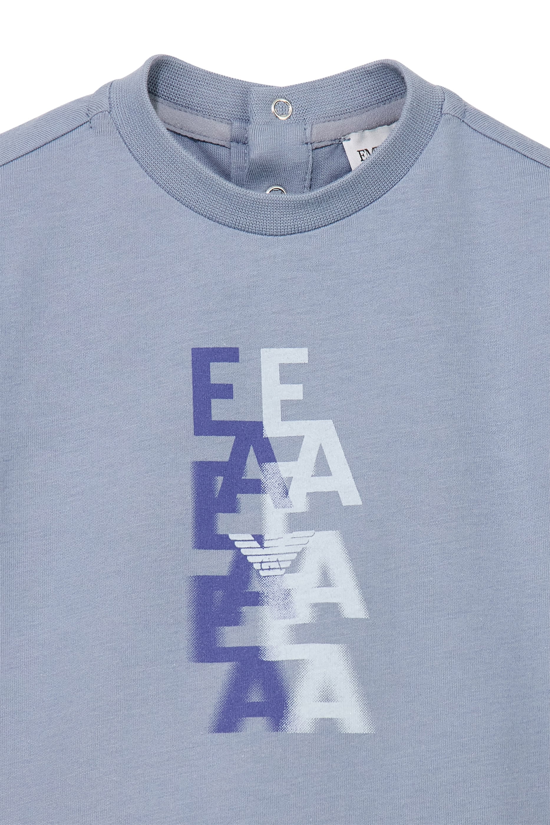 Kids Logo Back Button Closure T-Shirt