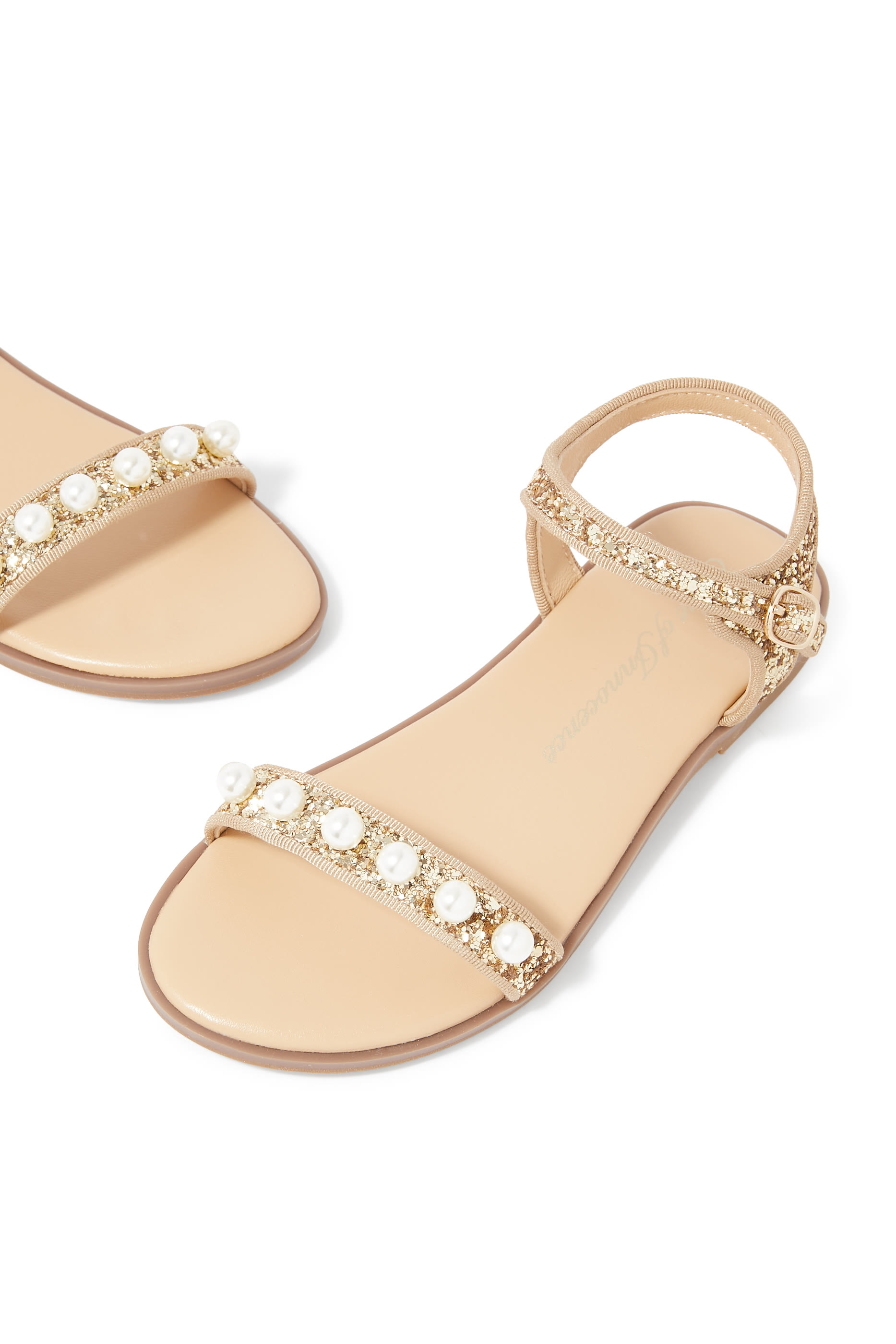 Kids Fleur Glitter Sandals