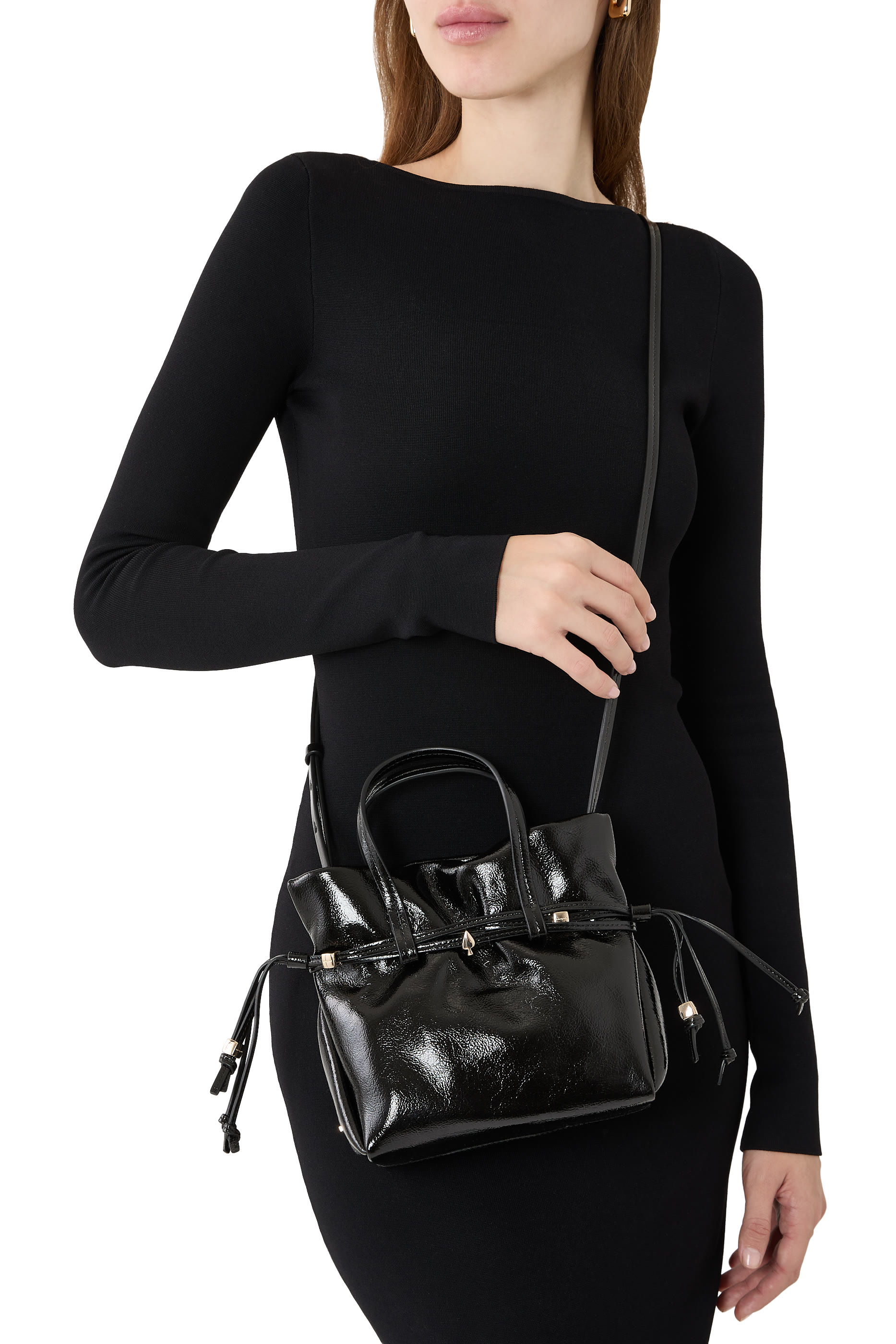  Rio Shiny Leather Mini Tote Bag