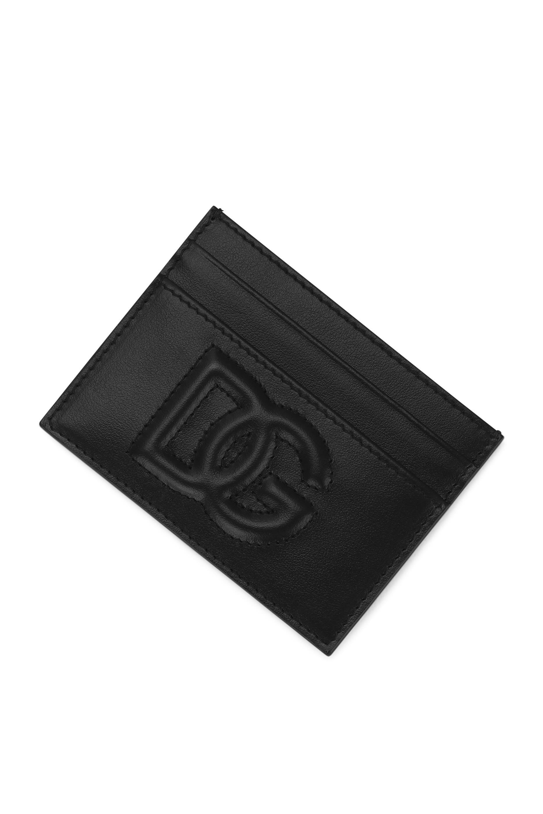 Calfskin DG Logo Card Holder