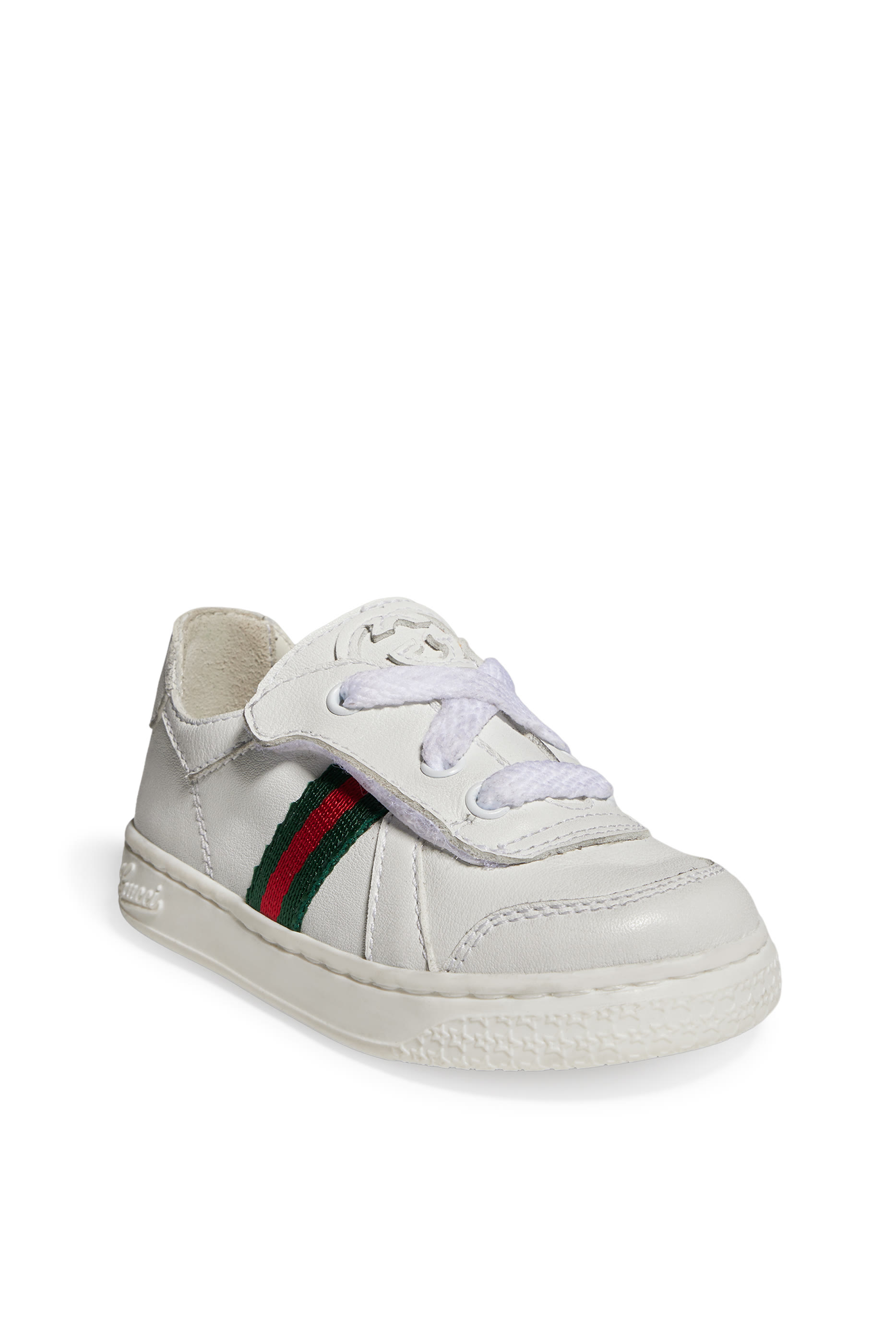 Kids Web Stripe Low-Top Sneakers 