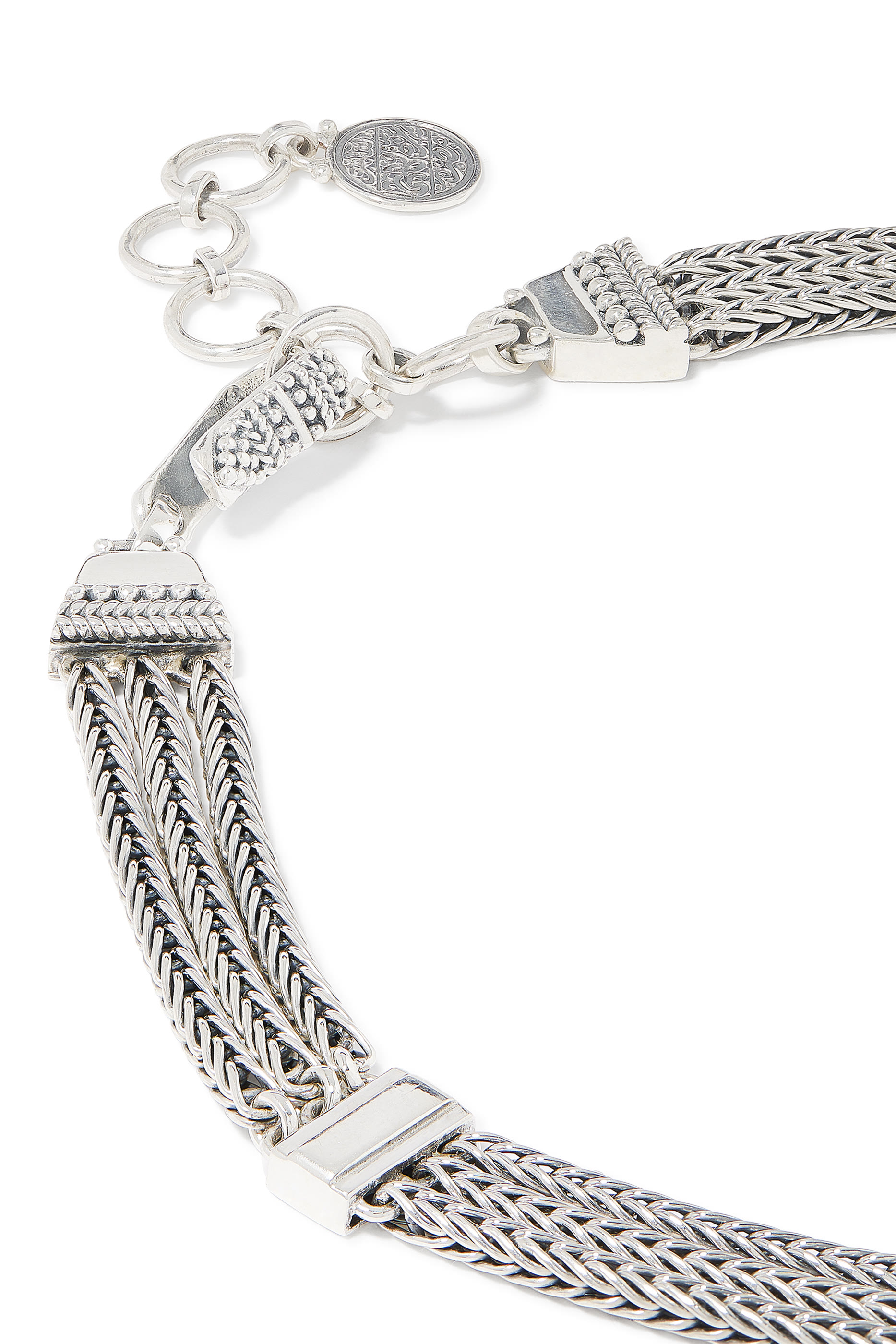 Mamluki Kaf Necklace, 18K Gold & Sterling Silver