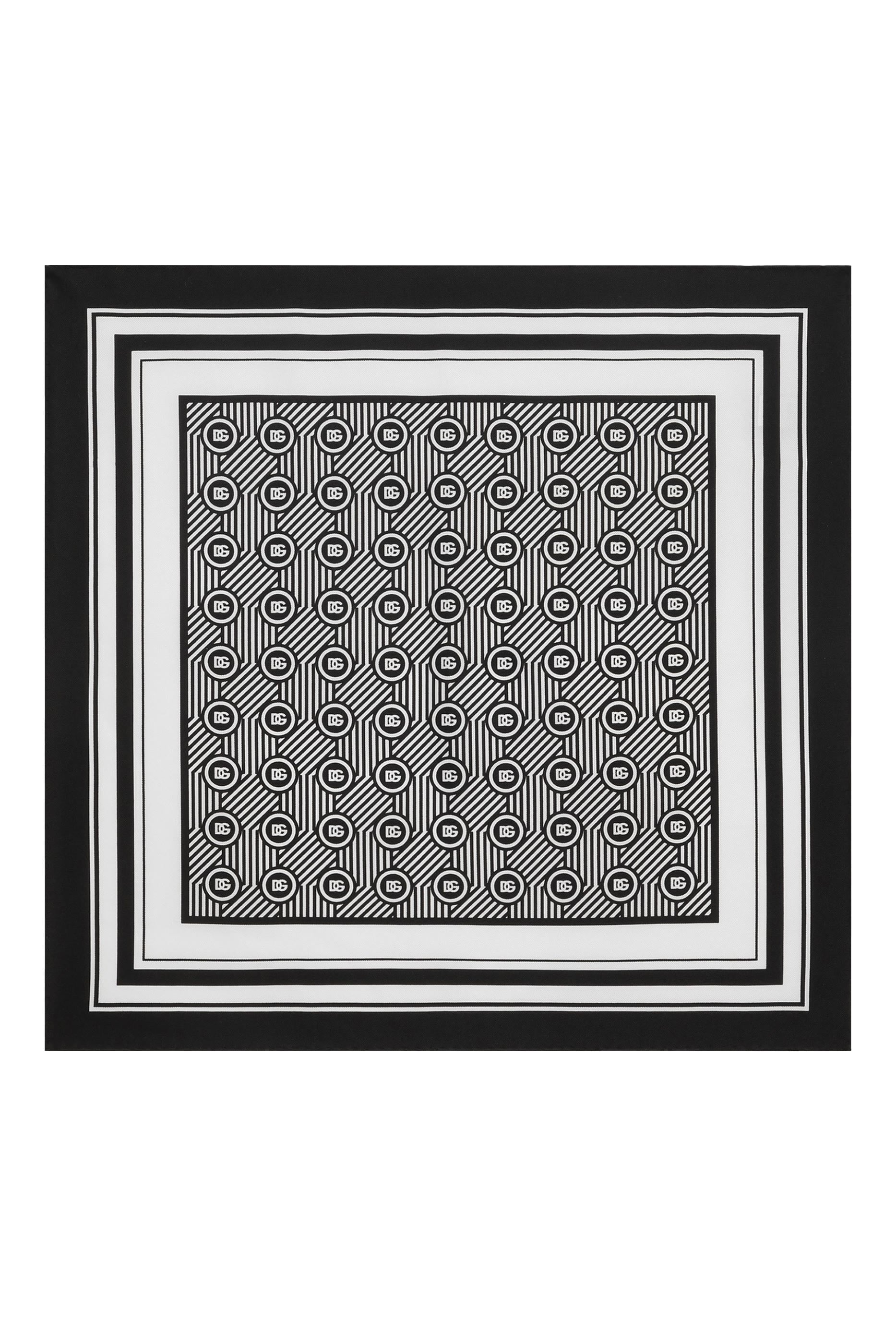 Silk Micro-Design Print Pocket Square