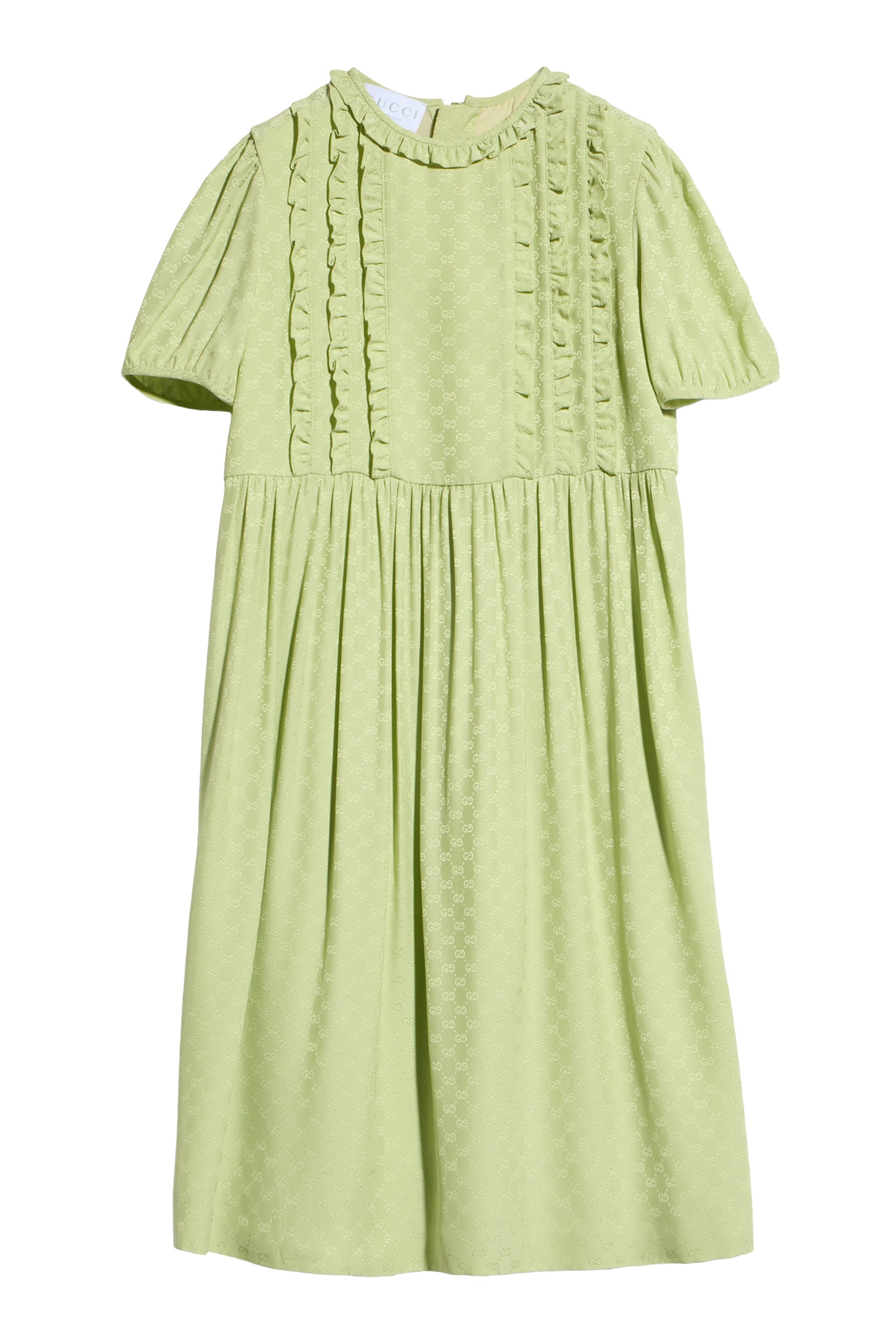 Kids GG Viscose Silk Dress