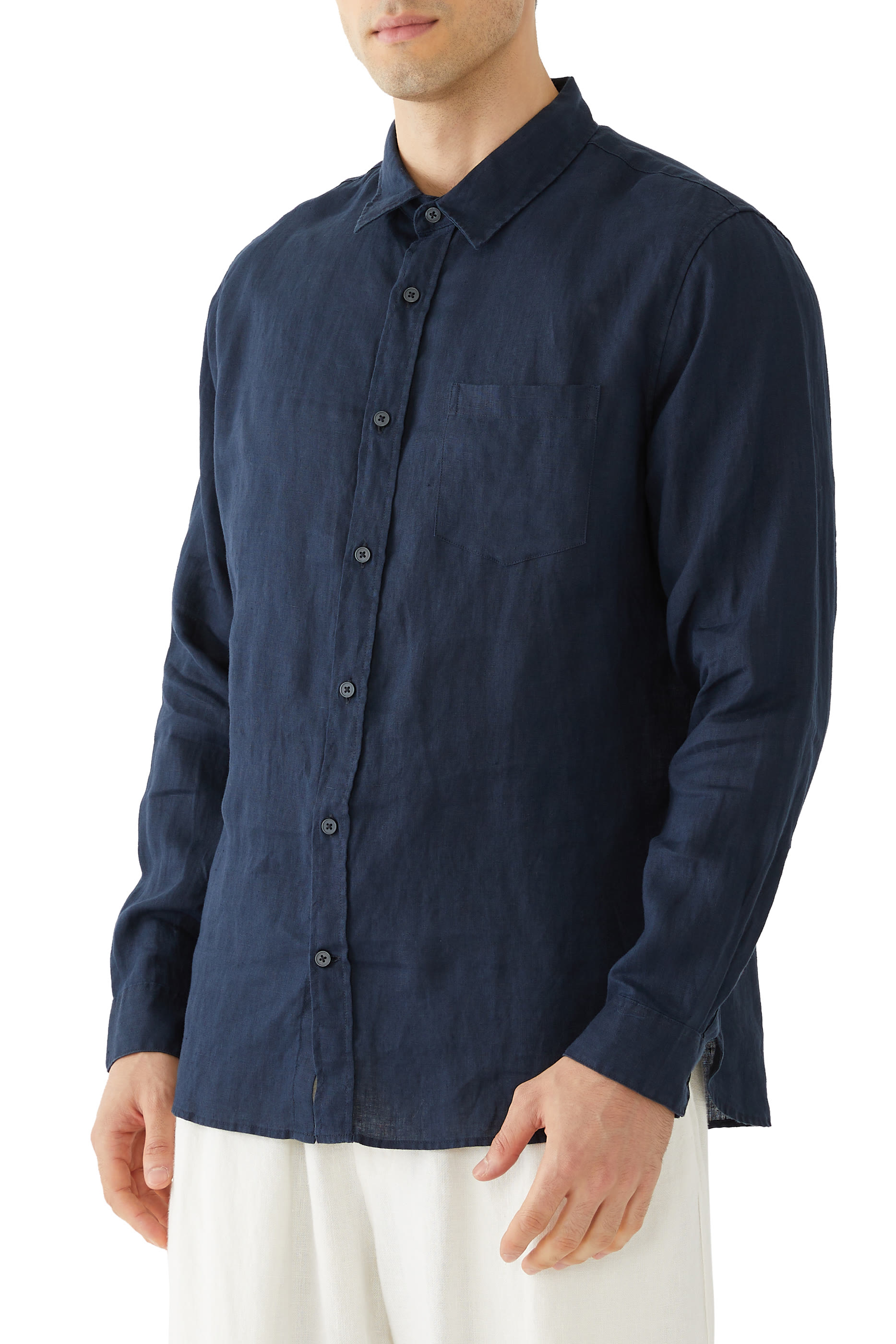 Linen Long-Sleeve Shirt